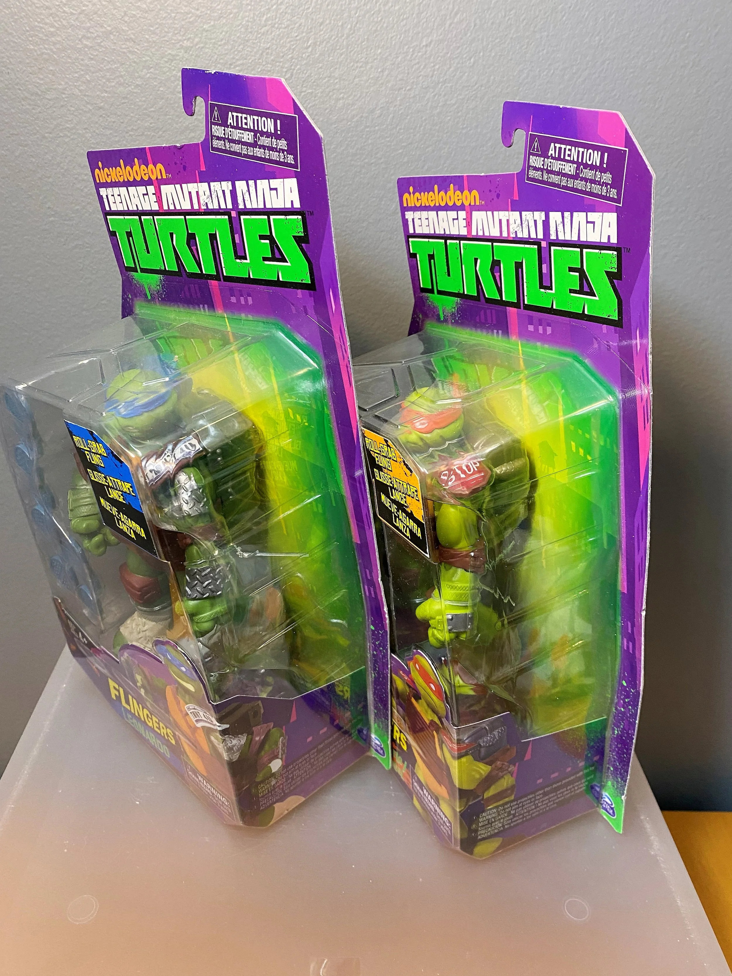 Teenage Mutant Ninja Turtles Flingers 2012 (Raph Don Leo Mike) Set of 4 ...