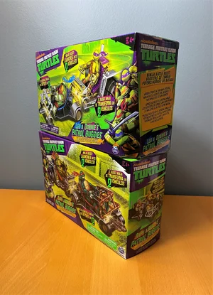 Tortue Ninja Leo Avec Patrol Buggy - Playmates Toys - NEUF