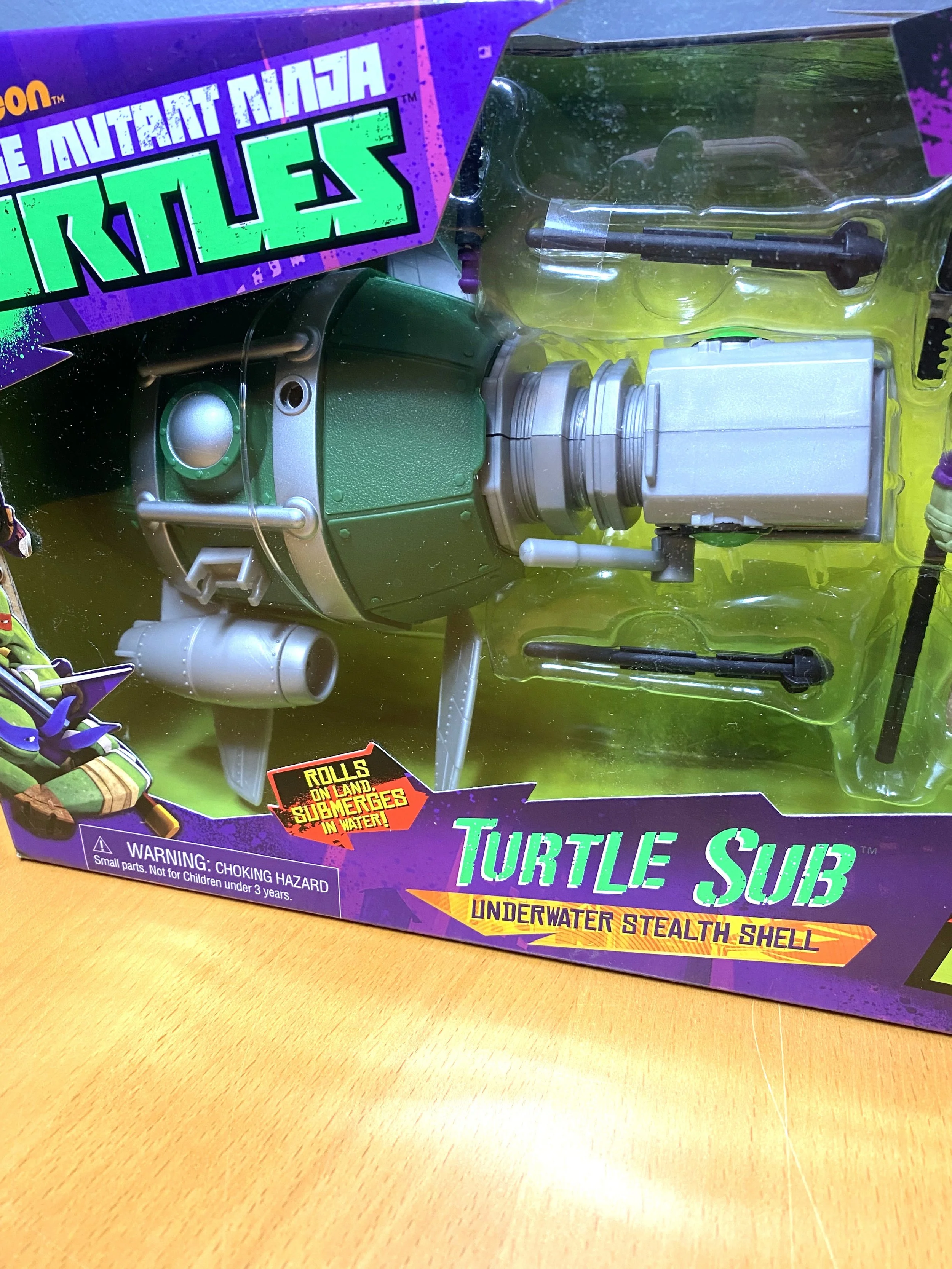 Teenage Mutant Ninja Turtles Vehicle Set Turtle Sub & Figure 2014 ...