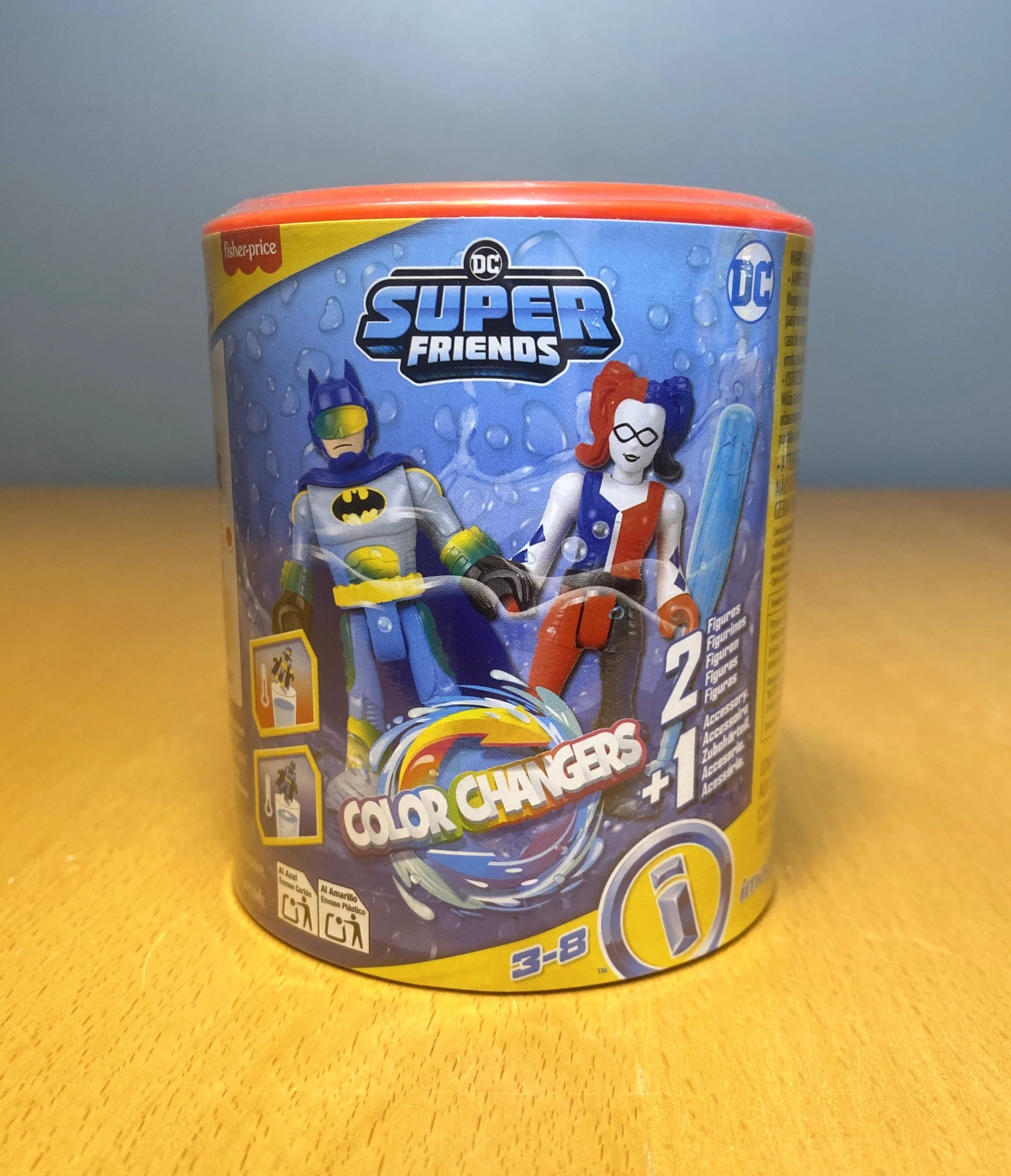 Imaginext DC Super Friends Batman Figure Set with Harley Quinn and Color-Changing Action