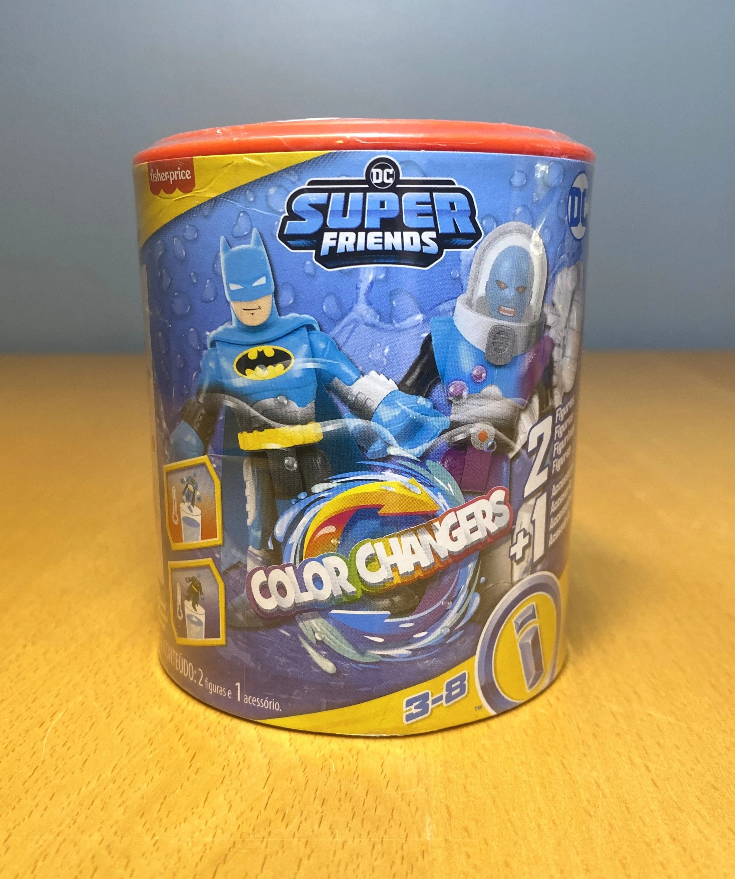 Imaginext DC Super Friends Batman Figure Set with Mr. Freeze and Color-Changing Action