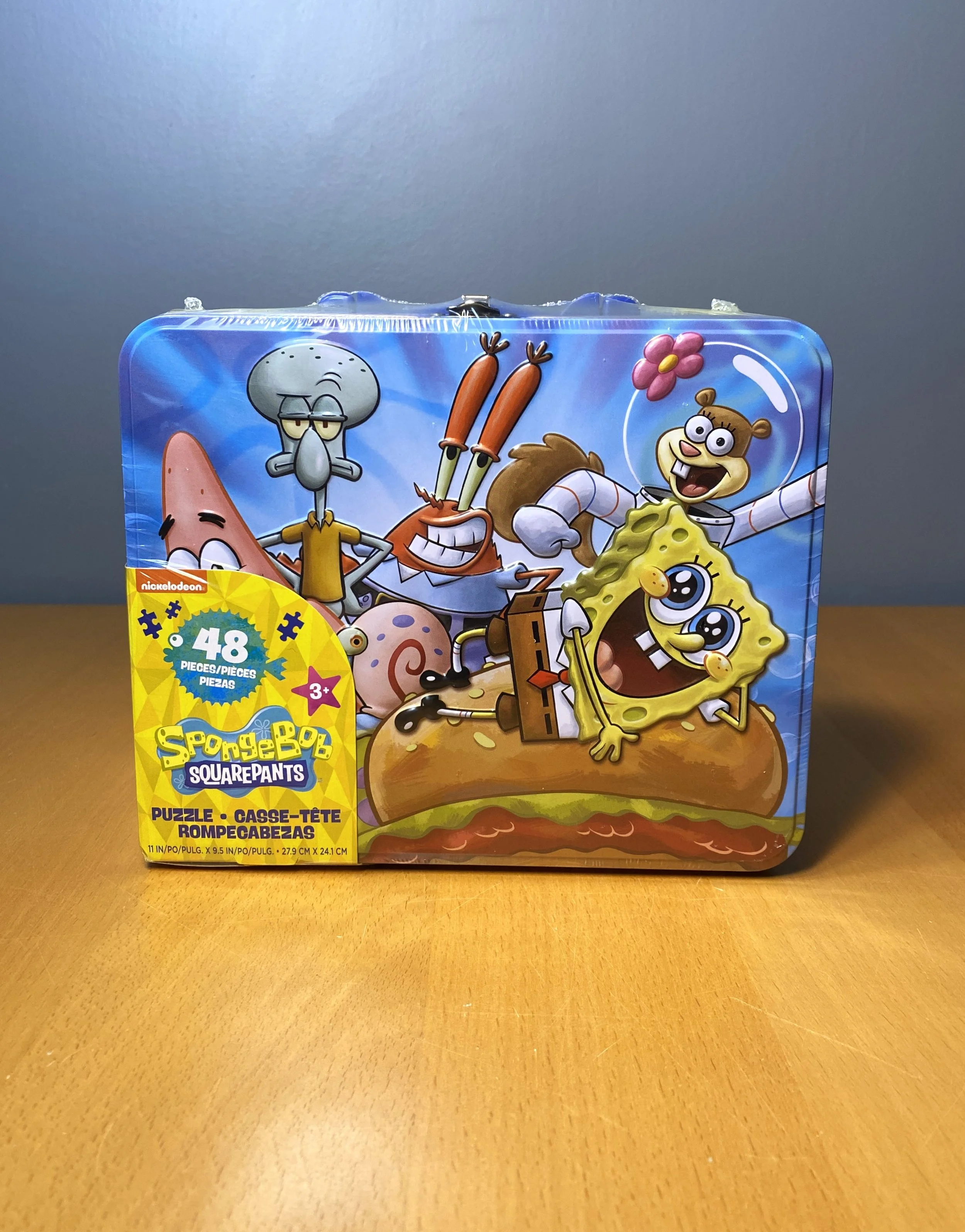 Spongebob Lunch Box Tin with 48 pieces Puzzle