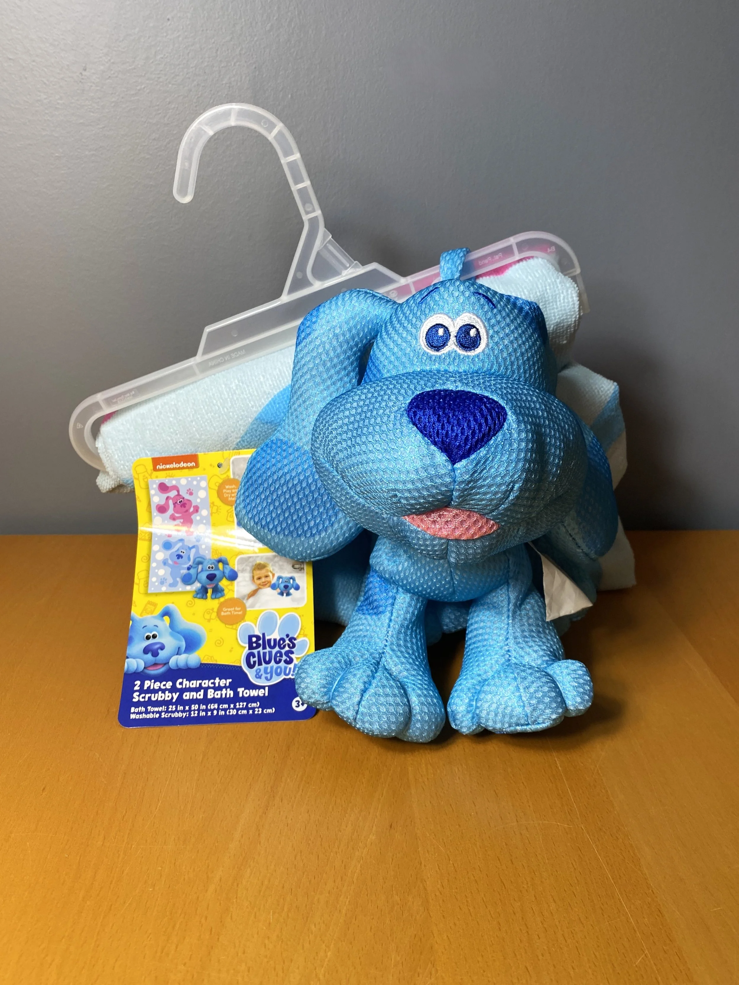 Blue's Clues Bath Time Fun Set Towel & Scrubby Plush