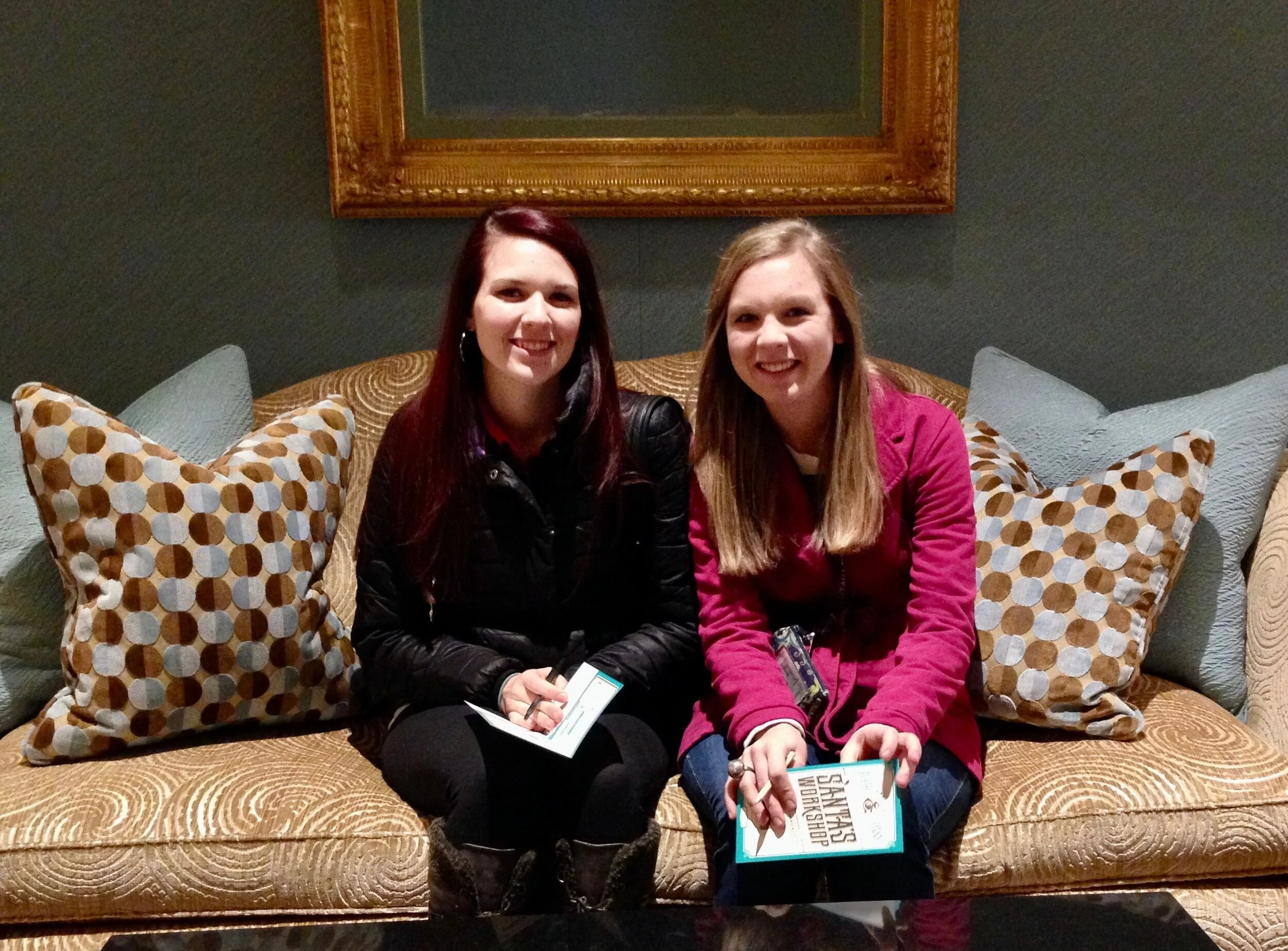 Rachel and Rebekah at The Grand, December 2013.
