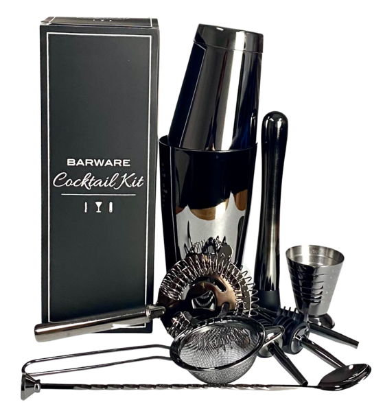 The Complete At Home Bar Kit – Black Chrome
