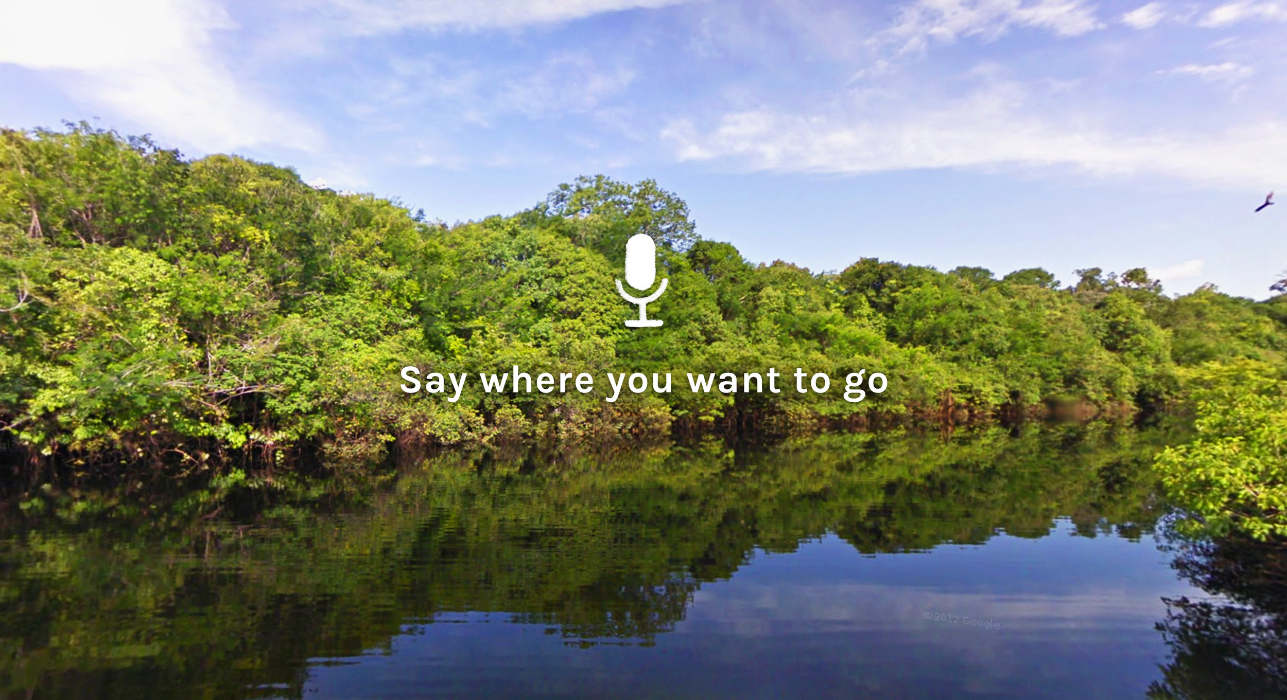 Speak to Go is A WebVR experiment that allows anyone to be teleported anywhere simply by saying where they want to go.