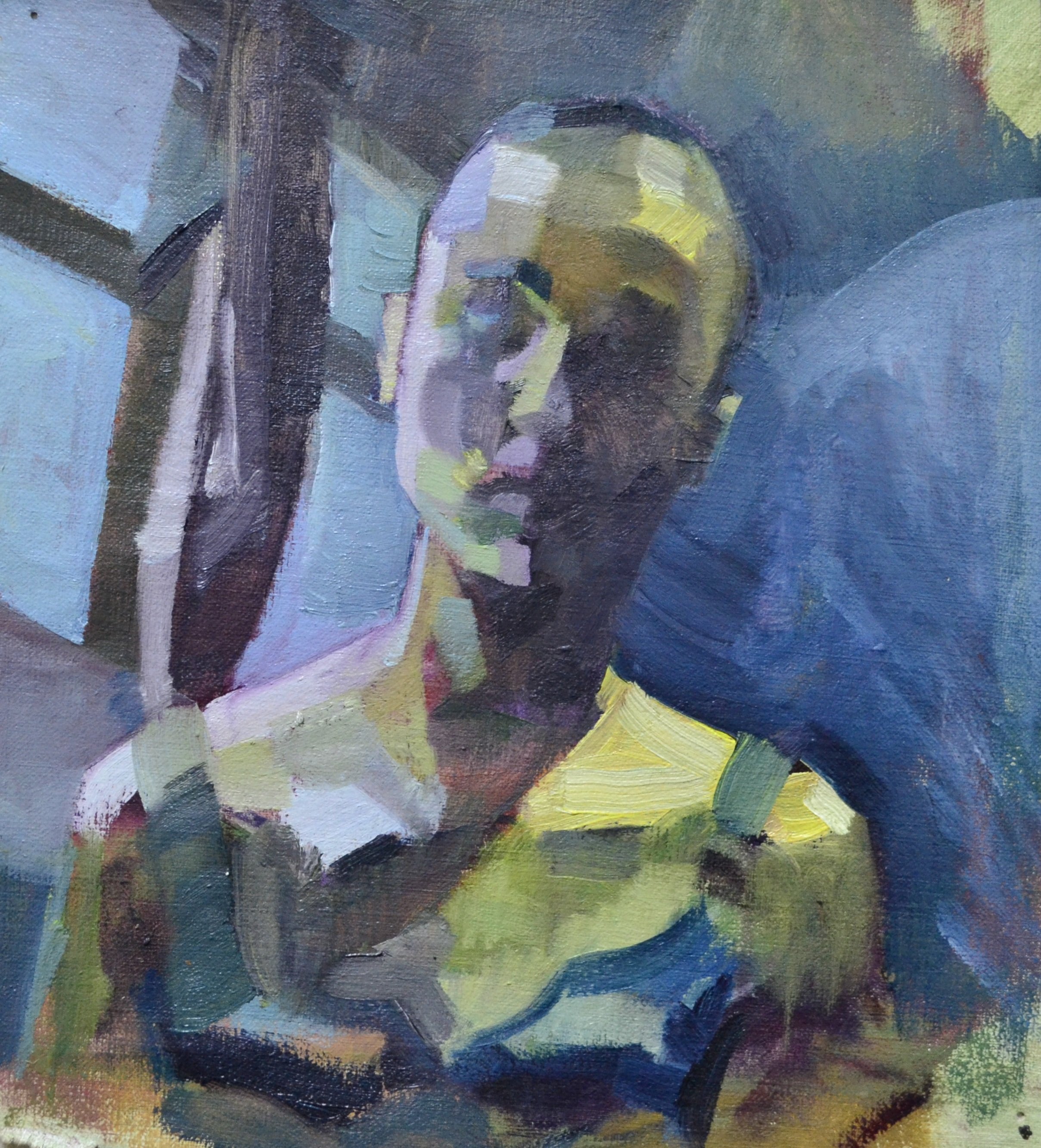 Self-Portrait Purple and Yellow