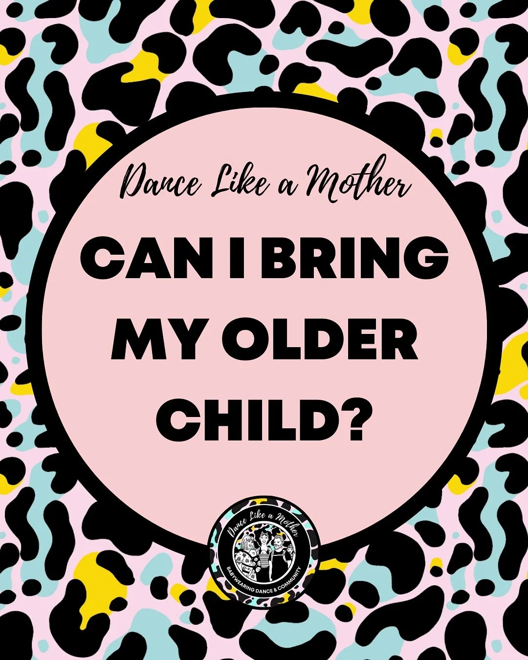 😍 G O T  O L D E R  C H I L D R E N ?😍

❤️ DLAM is not just for Babies. Older kids love dancing along too

❤️ We even have teddy/doll carriers so they can join in ( or bring snacks, coloring, I-Pad...whatever it takes. No judgement here!)

❤️ No ex