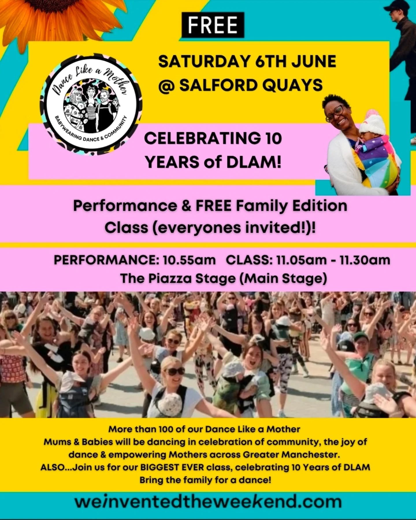 📣 ARE YOU READY? 📣

👏 We are so excited to have been asked to take part for the 3rd year in the @weinventedtheweekend FREE Family Festival in @salfordquays on Saturday 6th June.

🥰 AND&hellip;even if you no longer dance with us or haven&rsquo;t y