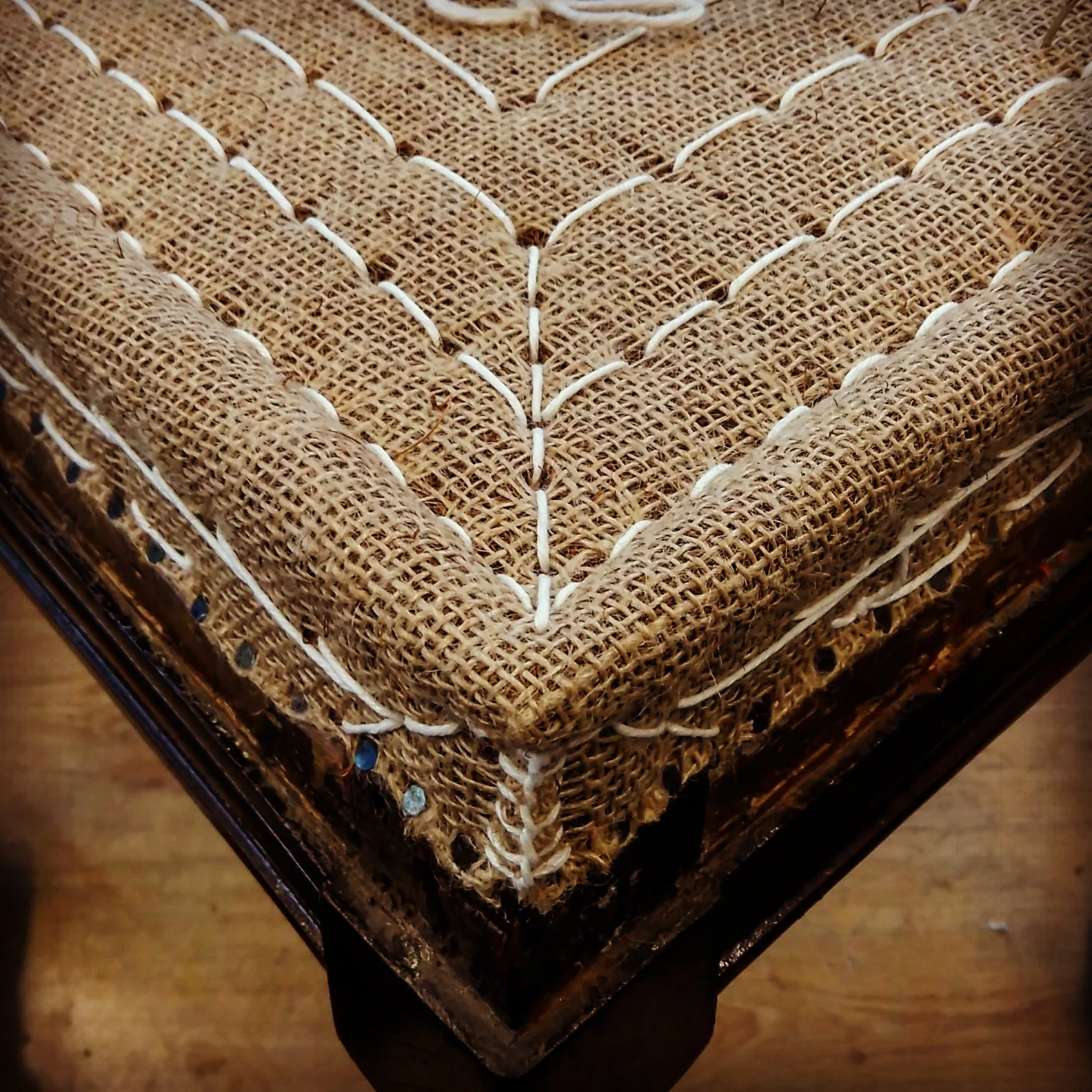 French corner stitching