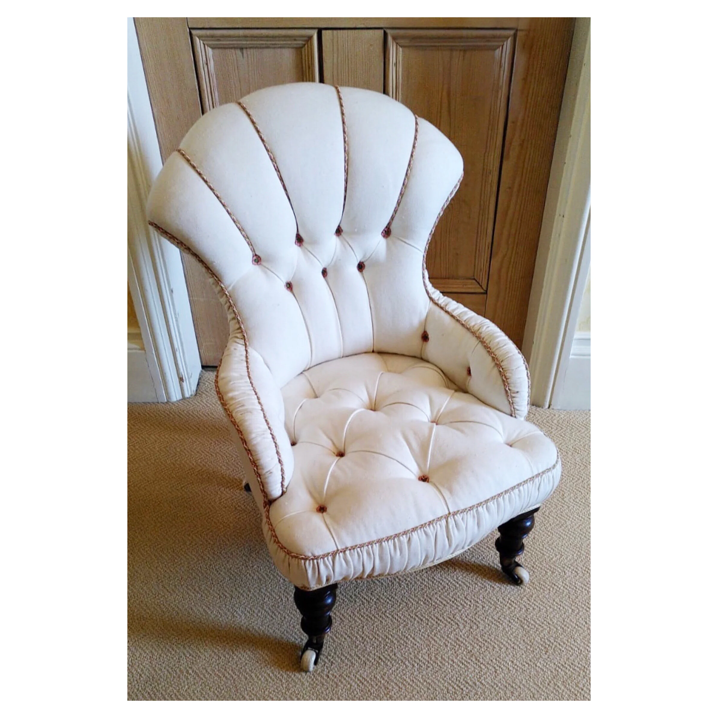 Victorian Iron-Frame Fan-Back Chair (SOLD)