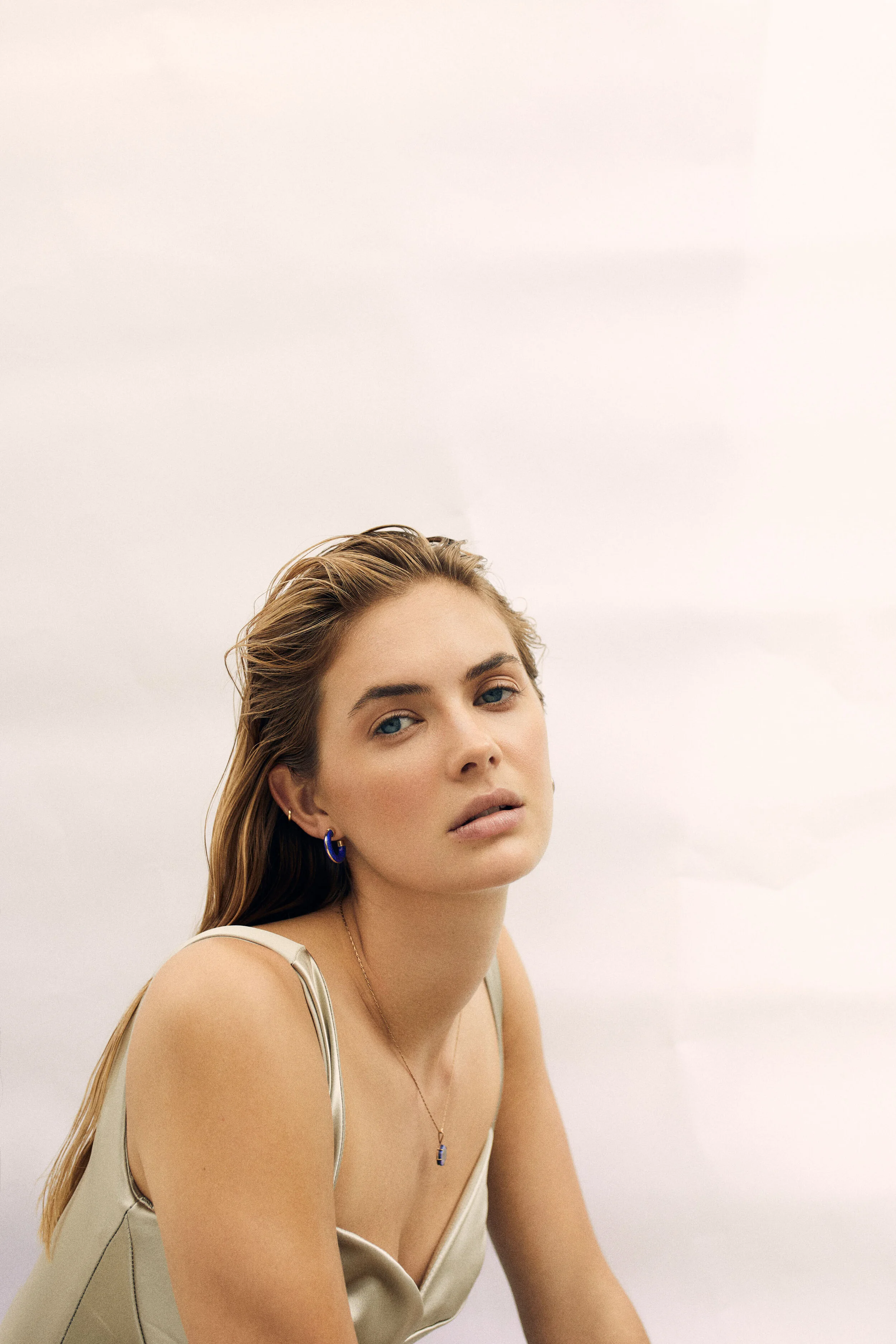 Top  | &nbsp;Carmen Llaguno, Earrings  |  By Pariah, Necklace  |  Little Joy Jewellery