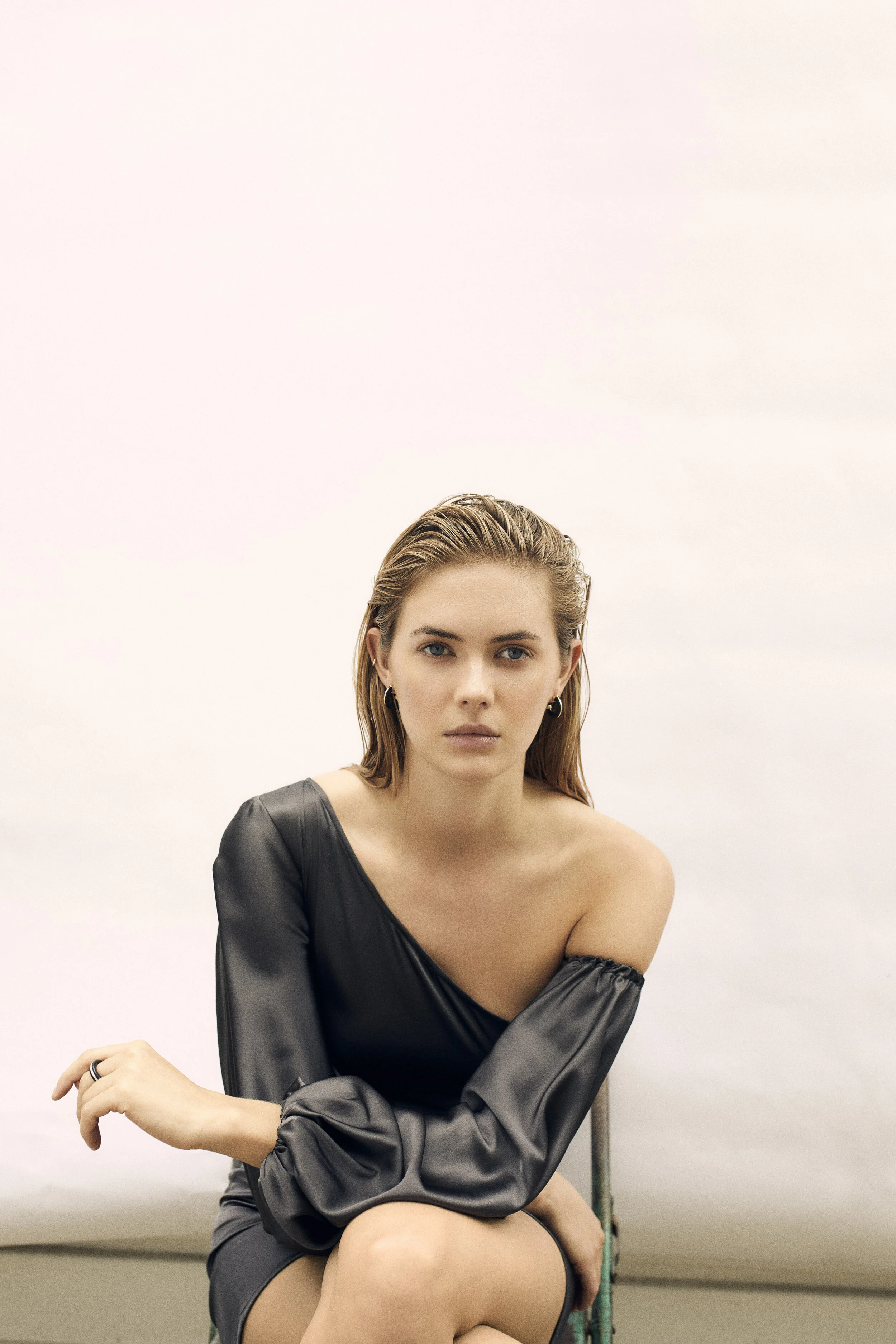 Dress  |  Carmen Llaguno, Earrings  |  By Pariah, Ring  |  By Pariah