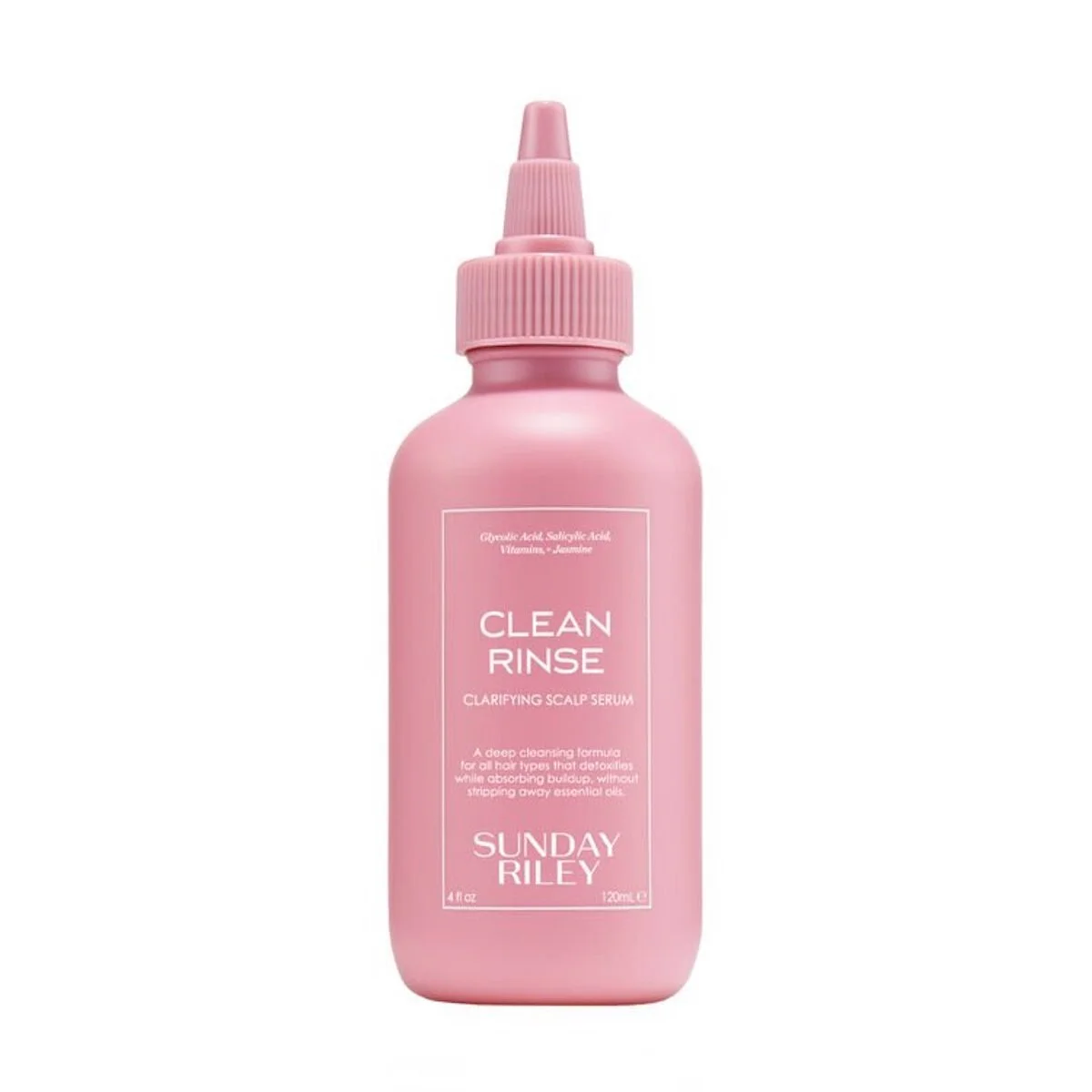 Treat your scalp…Your scalp is often completely overlooked, but is essential for keeping your hair healthy. Sunday Riley Clean Rinse Clarifying Scalp Serum is infused with AHA/BHA to buff off product buildup, excess oil, dead skin, and pollution for…