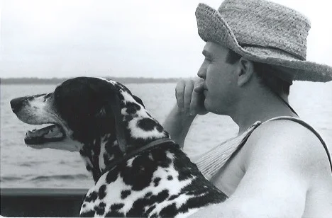 Doris Faye & Alexander Watson on the bridge of Betty Jane