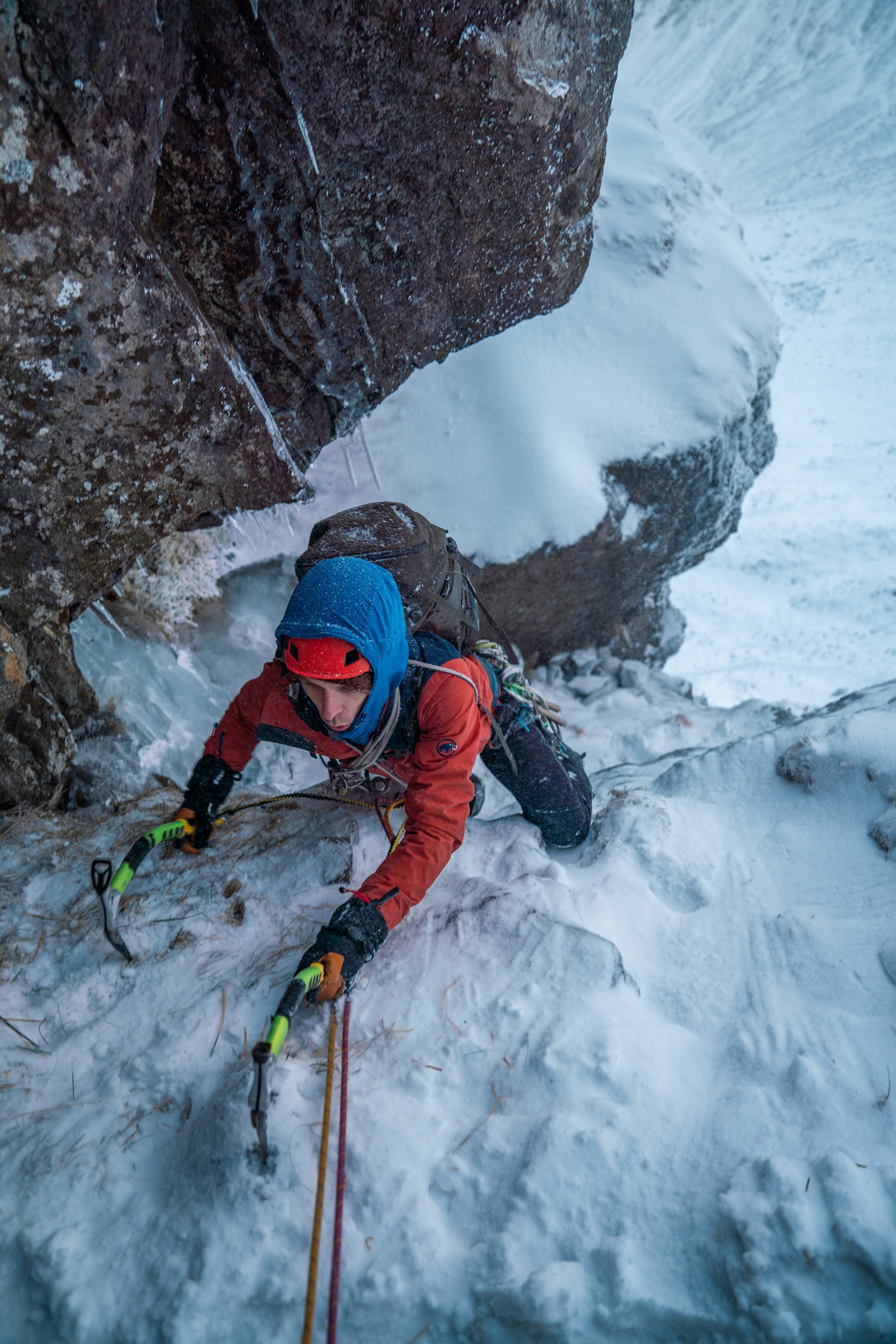  Al reaching the Belay  