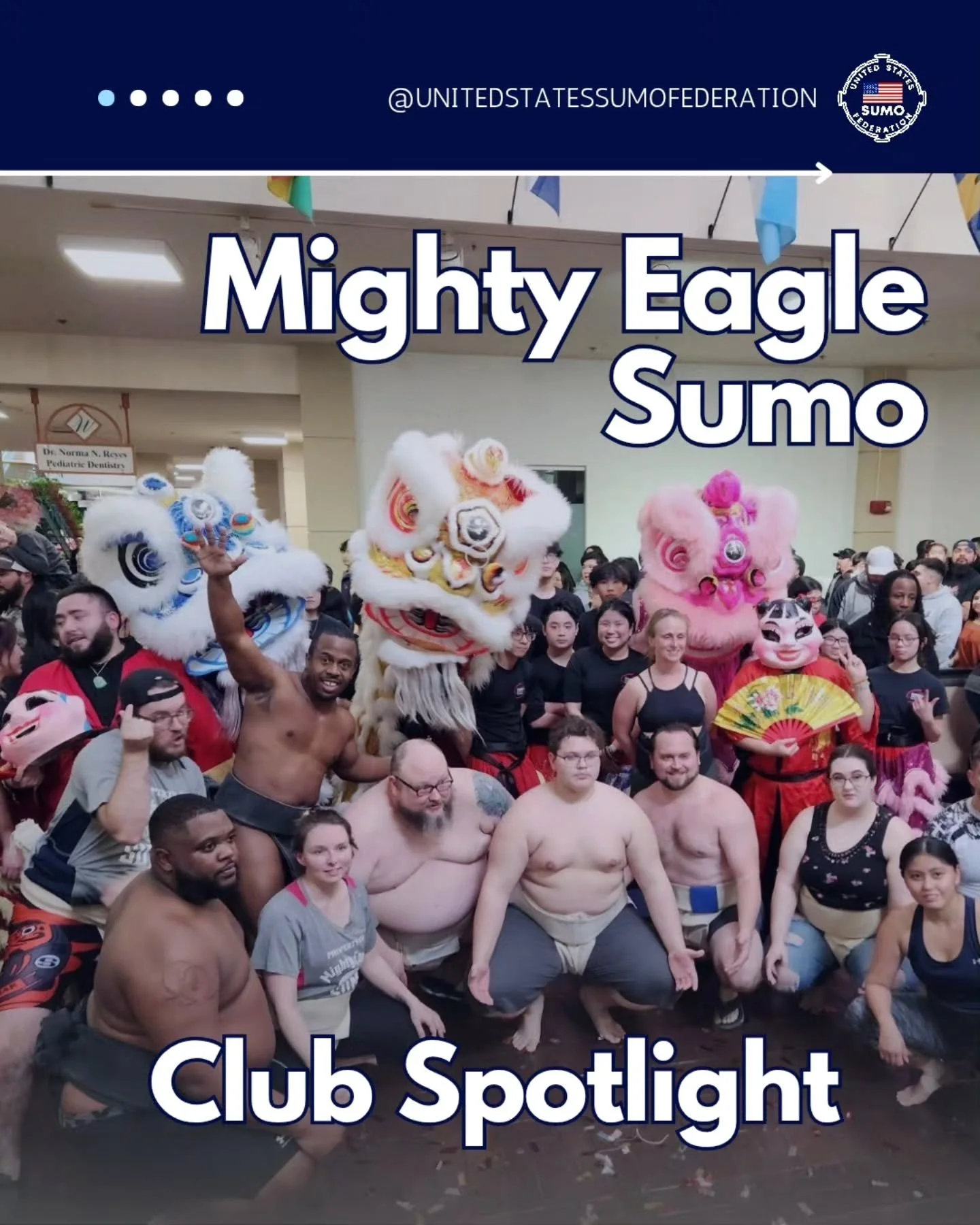 🏠 Club Spotlight Saturday: Mighty Eagle Sumo

Based in San Antonio, Texas, Mighty Eagle Sumo is one of the longest-running sumo clubs in the U.S., founded in 2004. With a rich history of athletes and champions, they continue to be a cornerstone of t