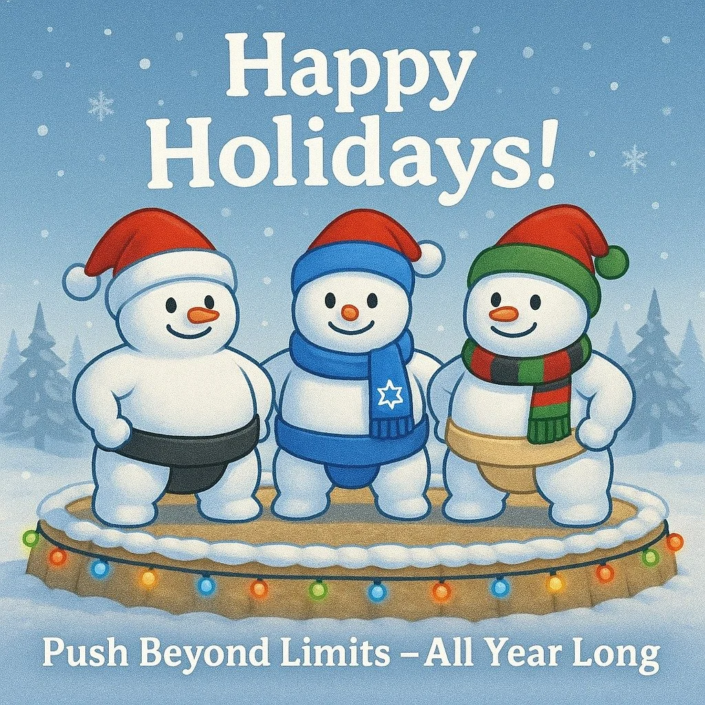 🎉❄️ Happy Holidays &amp; Happy New Year from the USSF! ❄️🎉

As the year comes to a close, we&rsquo;re grateful for every athlete, coach, club, volunteer, and supporter who helped grow sumo across the United States this year.

Thank you for your str