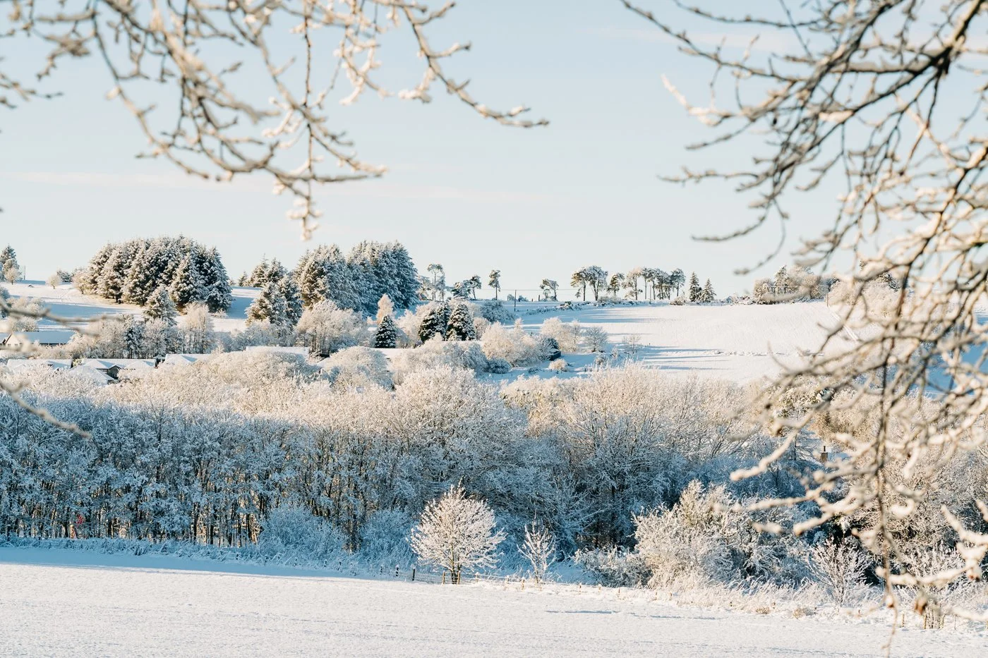 Countryside under the snow. Leticia Gaidon Bradford Photography - Images for website - Headshots - Personal Brand - Boudoir - Dating App Photography Profiles - Blog