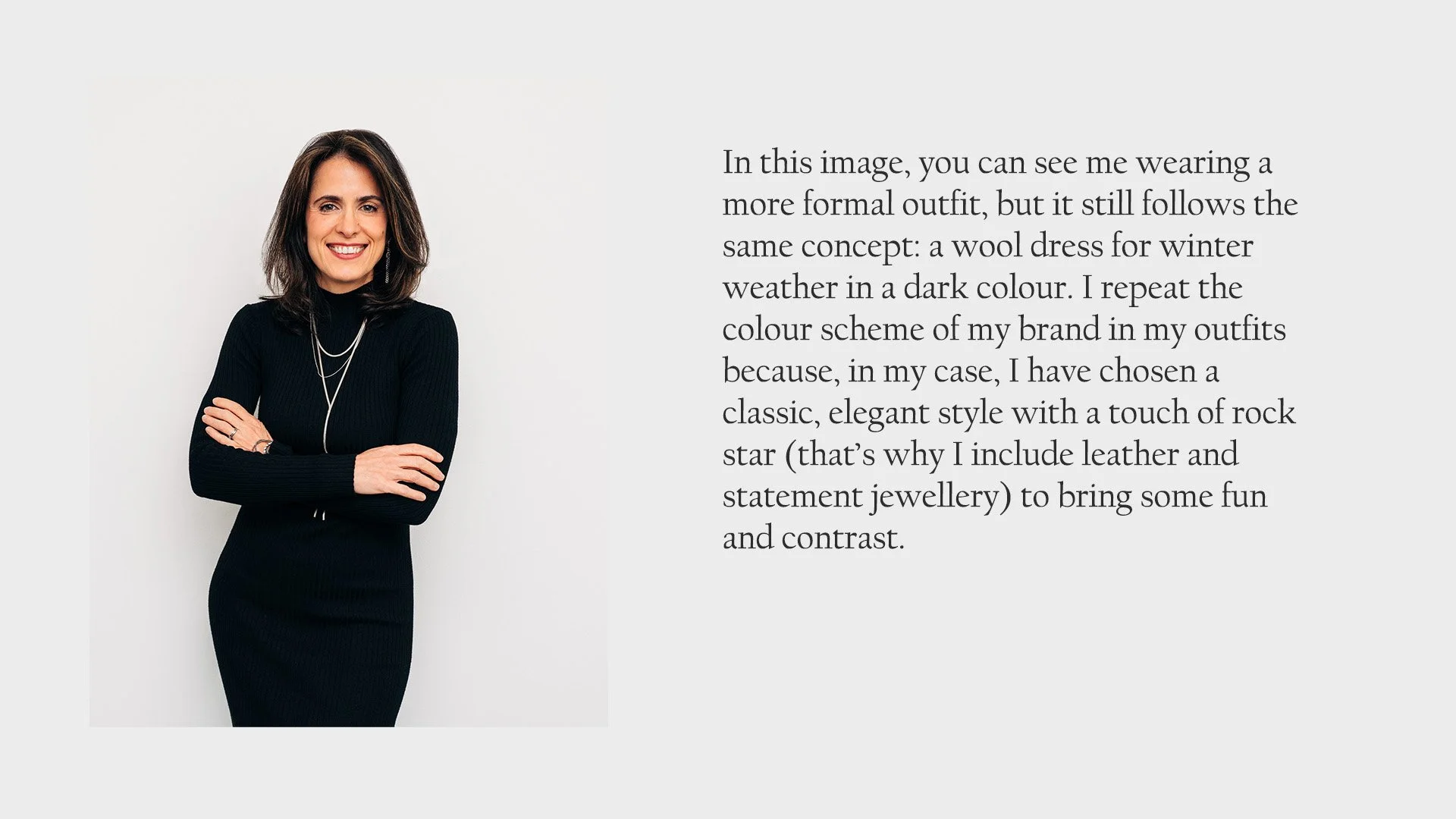 A woman wearing a black dress and smiling. Aberdeen and Aberdeenshire photographer - Leticia Gaidon Bradford Photography - Headshots - Portraits - Corporative photos - Personal Branding - boudoir - Dating App Profile - Blog