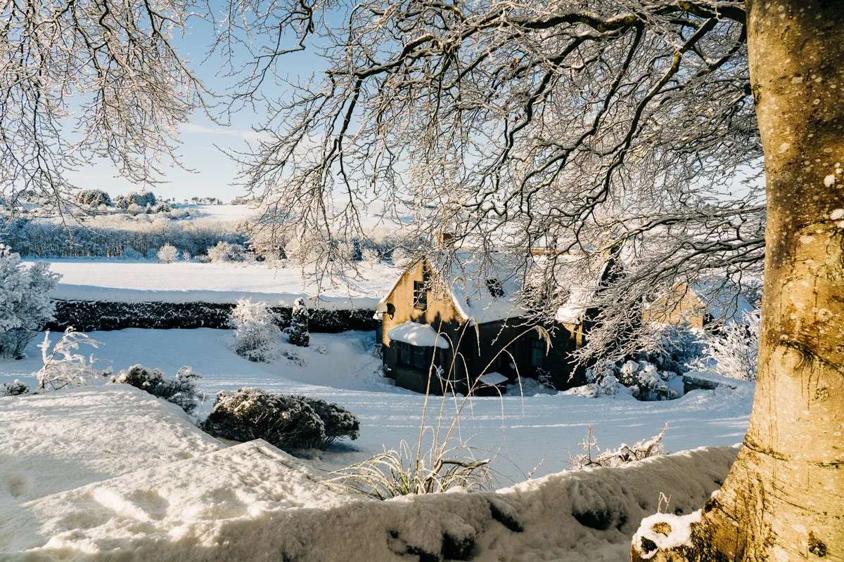 Countryside under the snow. Leticia Gaidon Bradford Photography - Images for website - Headshots - Personal Brand - Boudoir - Dating App Photography Profiles - Blog