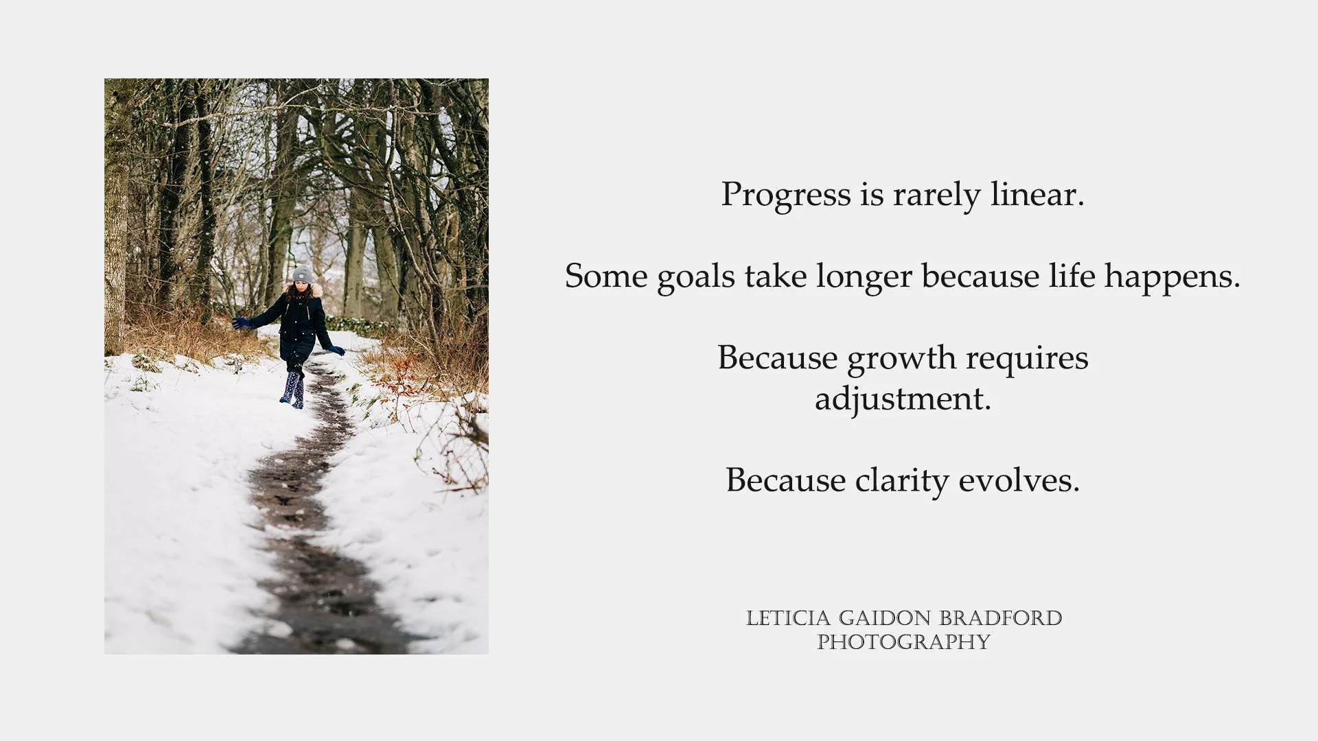 Girl walking in the snow. Aberdeen and Aberdeenshire photographer - Leticia Gaidon Bradford Photography - Headshots - Personal Branding - Corporative Headshots - Blog - Boudoir - Dating App Profile Photos -