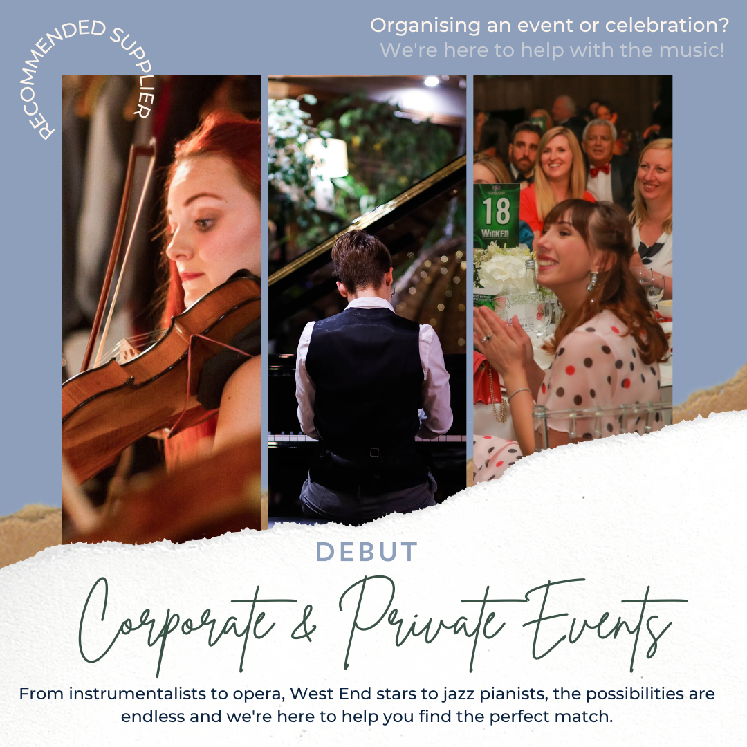DEBUT classical hire musicians for your corporate or private event