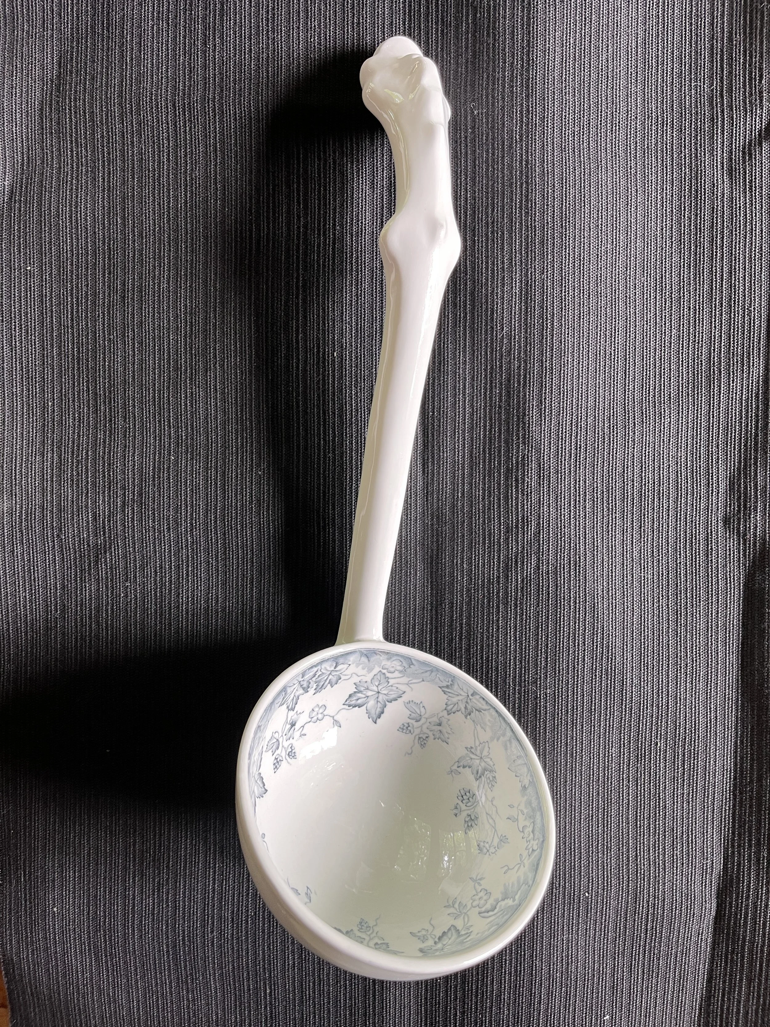  Ladle - Soup, Transferware, unmarked, excellent condition.  IS-239 $48.00 