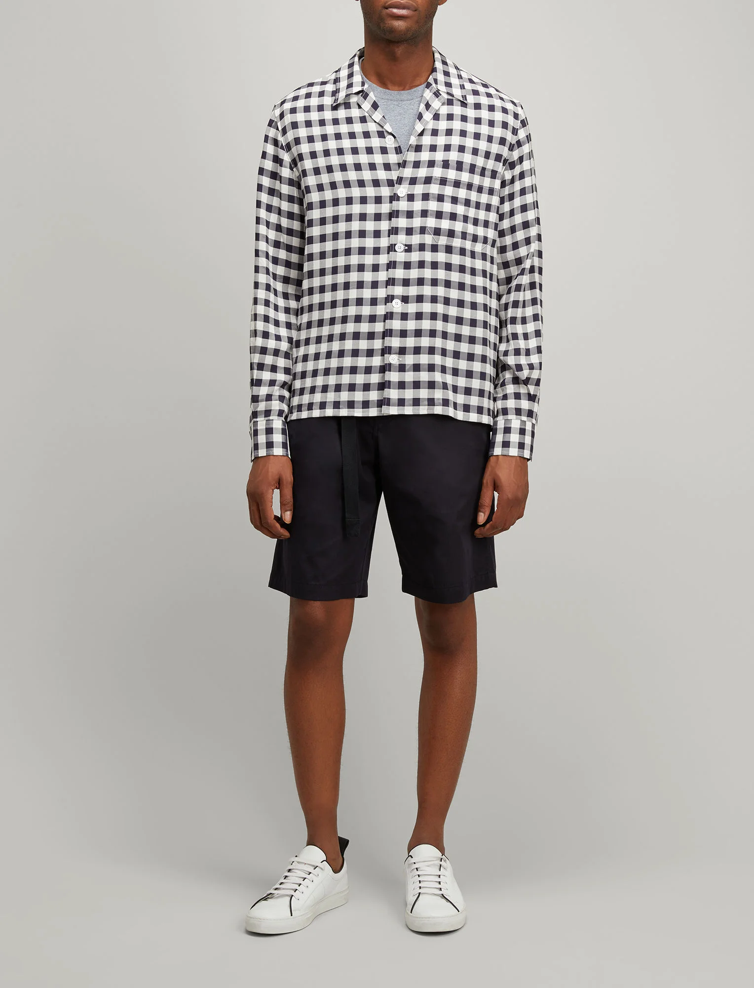 JOSEPH-Gingham Jacquard-Dixon-Shirts-Navy-jf0008890370-2.jpg