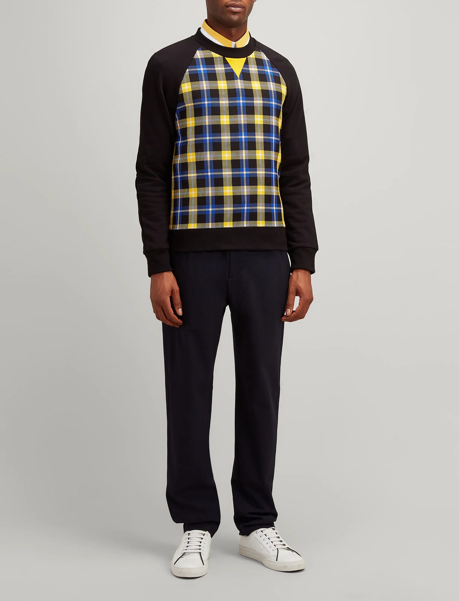 JOSEPH-Sweatshirt-Check-Crew Nk Ls-Sweater-Black-Cobalt-jf0008461310-2.jpg