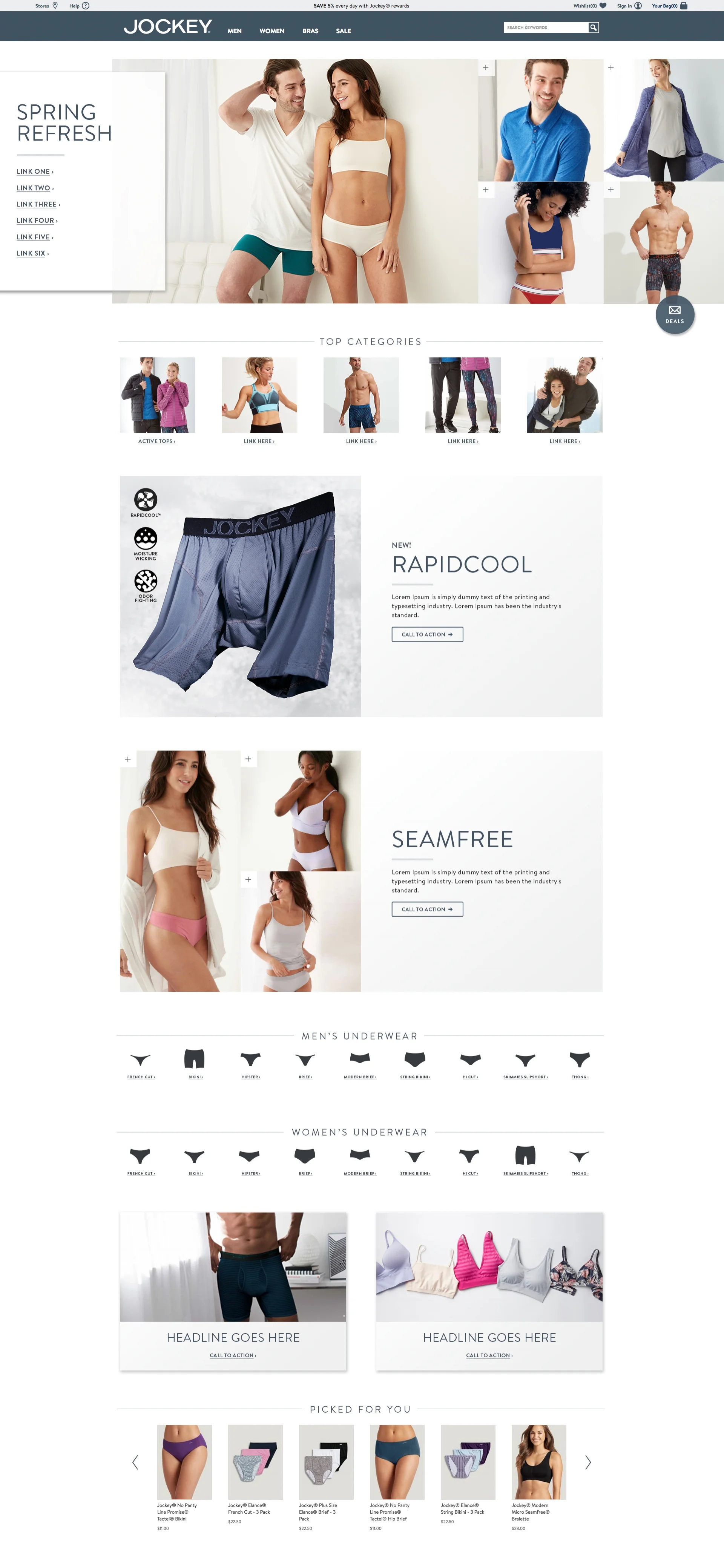 Jockey.com Desktop Home Page