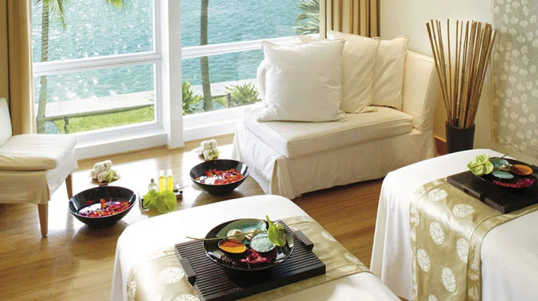 The Spa at Mandarin Oriental, Miami The Spa at Mandarin Oriental, Miami, a Five-Star spa, is a three-story, 15,000-square-foot haven that’s a destination in itself. Miamians book massage appointments here months in advance to take full advantage of the views and the work of the expert technicians.