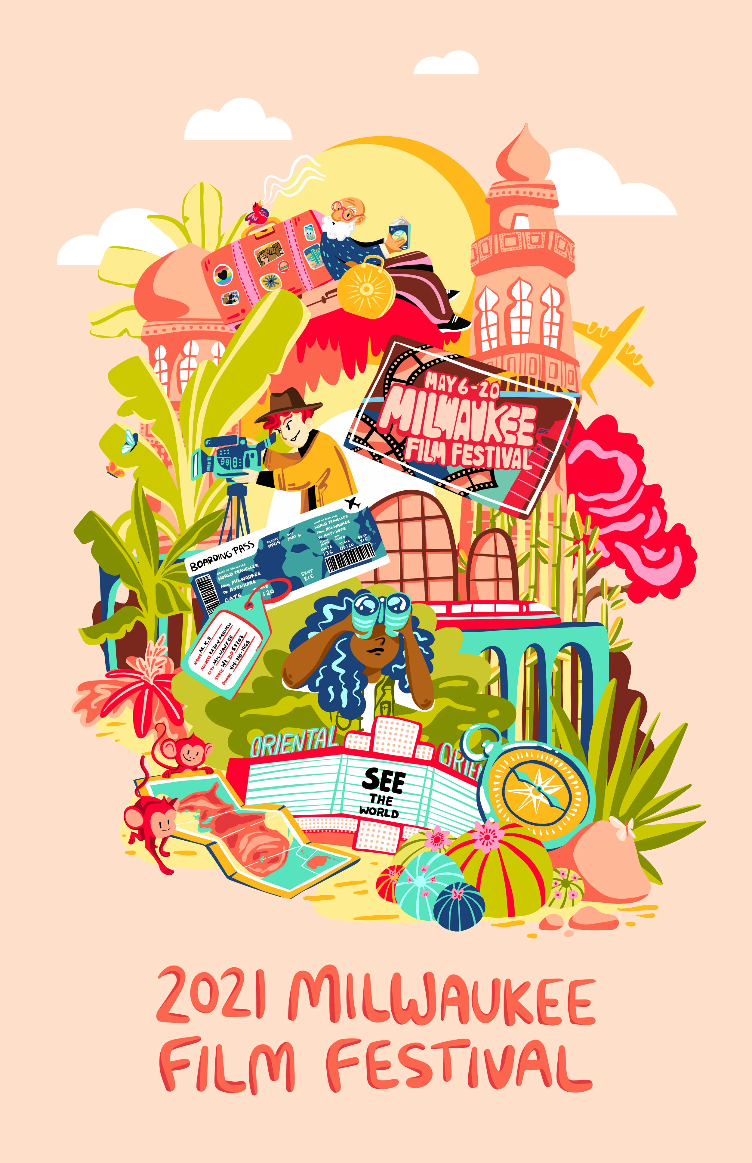 Milwaukee Film Festival 2021 Program Illustration