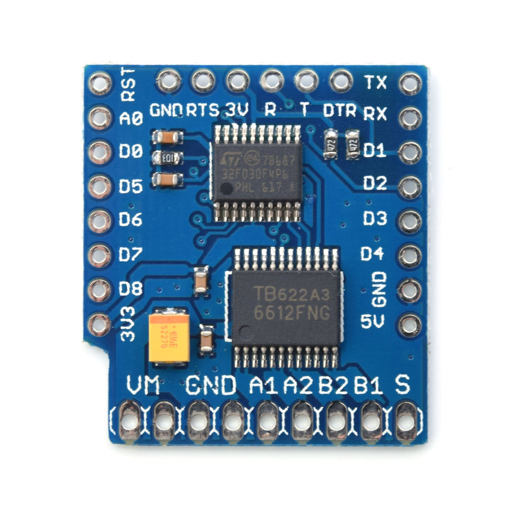 Motor Shield for D1 Mini I2C Dual Motor Driver TB6612FNGV1.0.0 Power Module Motor Shield for D1 Mini I2C Dual Motor Driver TB6612FNGV1.0.0 Power Module