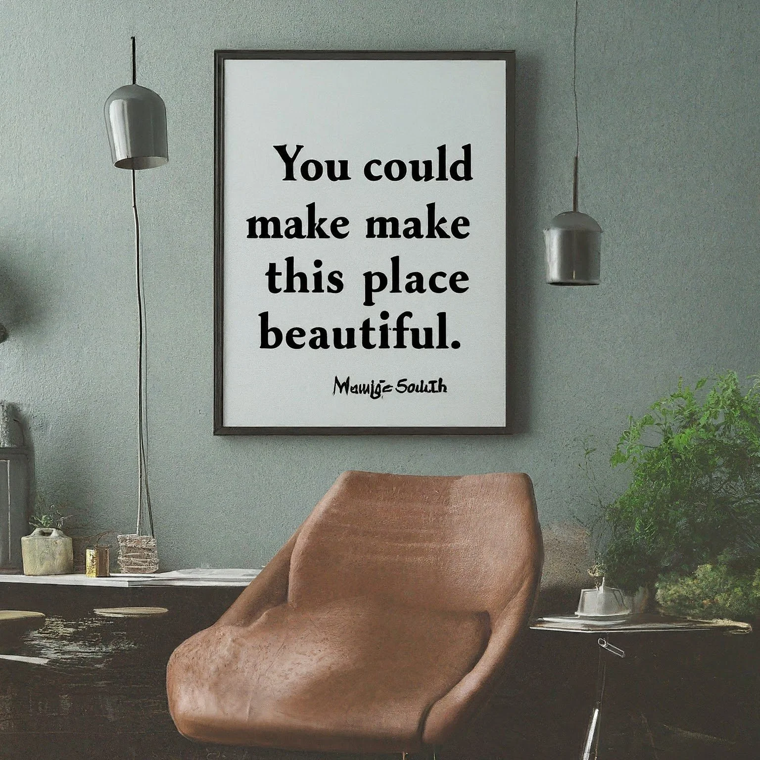 "You could make this place beautiful." ~ Maggie Smith