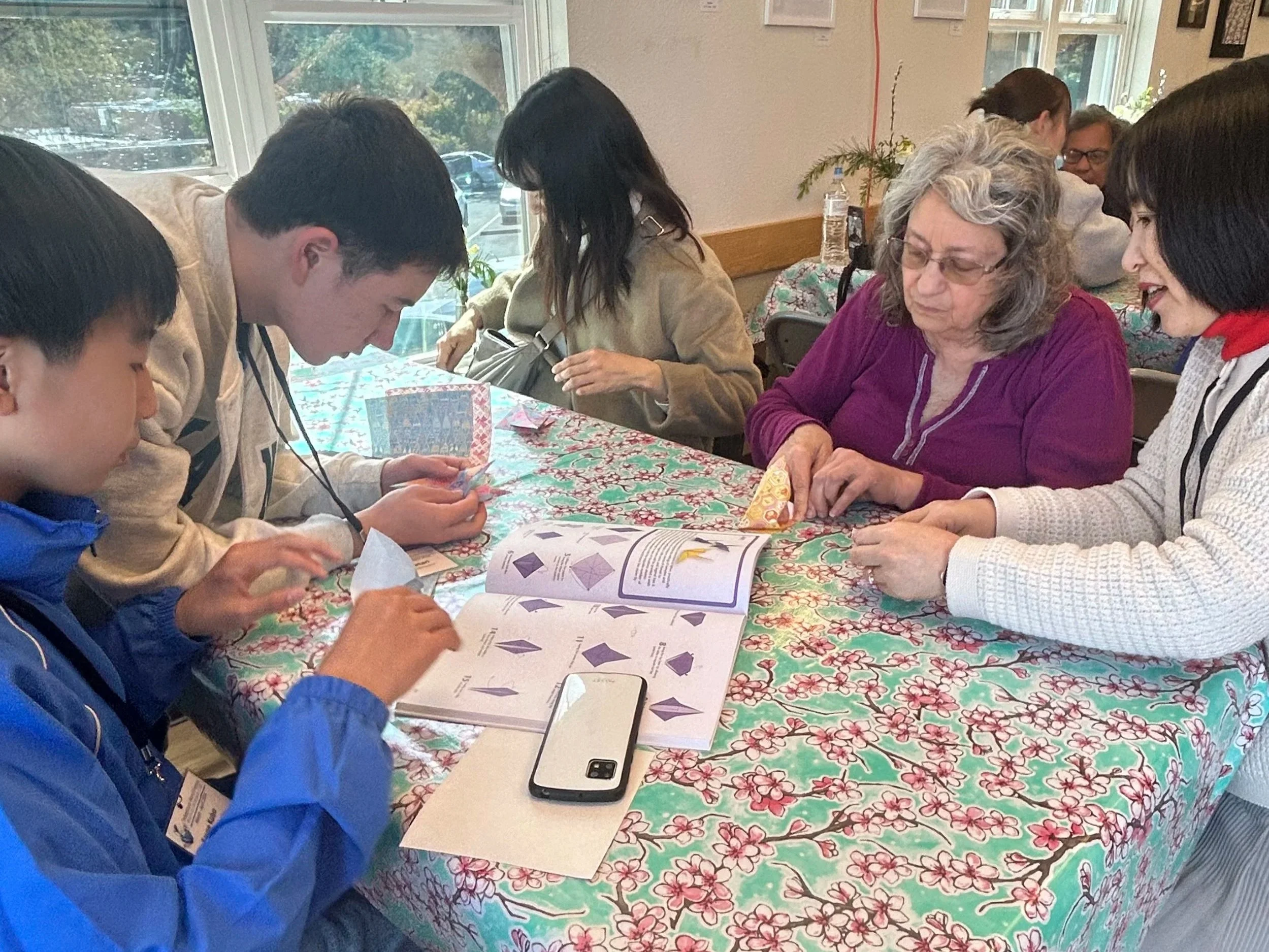 Origami with Sister City Visitors from Takeo, Japan 
