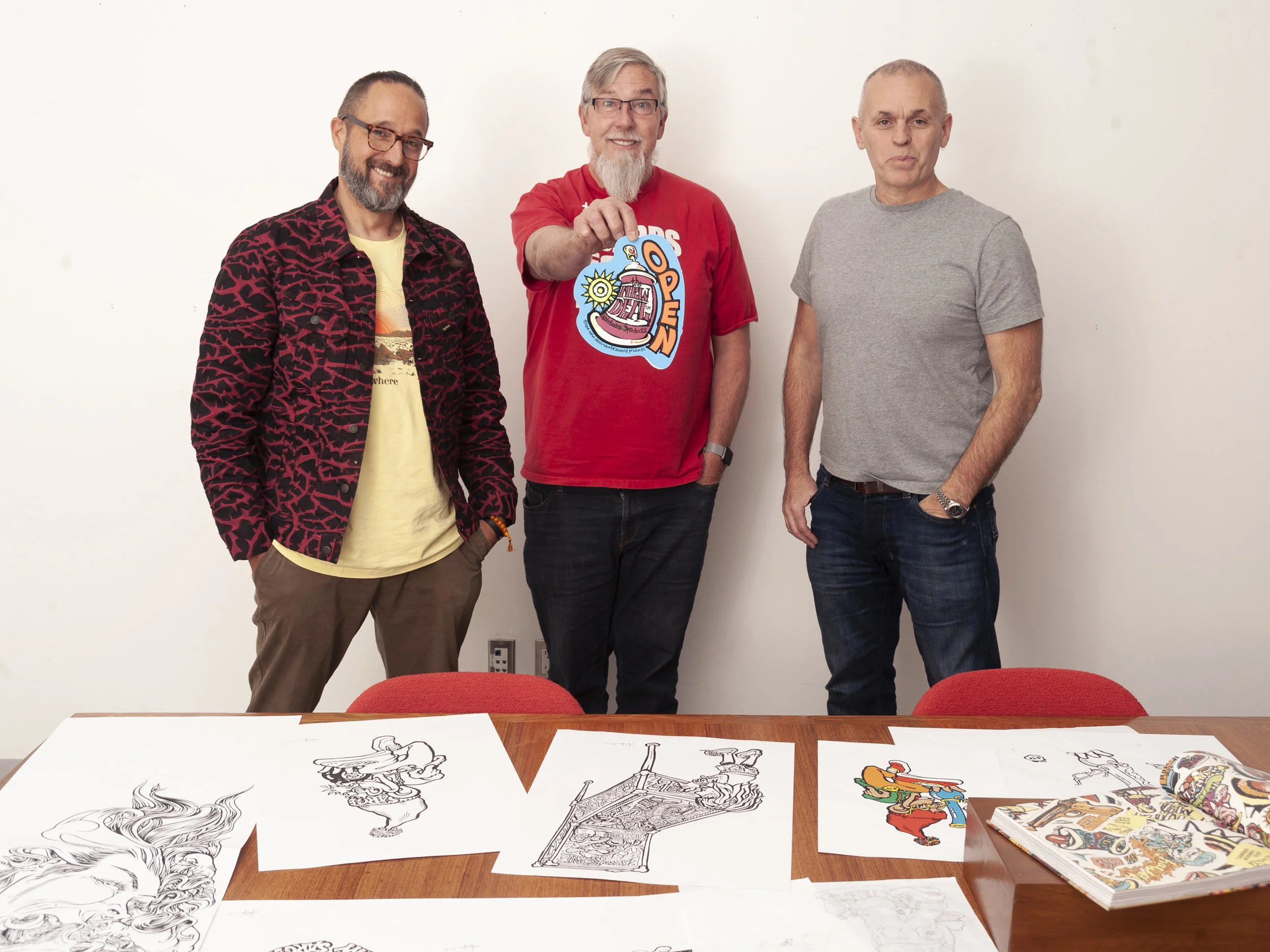 Andy Howell, Paul Schmitt and Steve Douglas. The creators of New Deal Skateboards (and many other things).