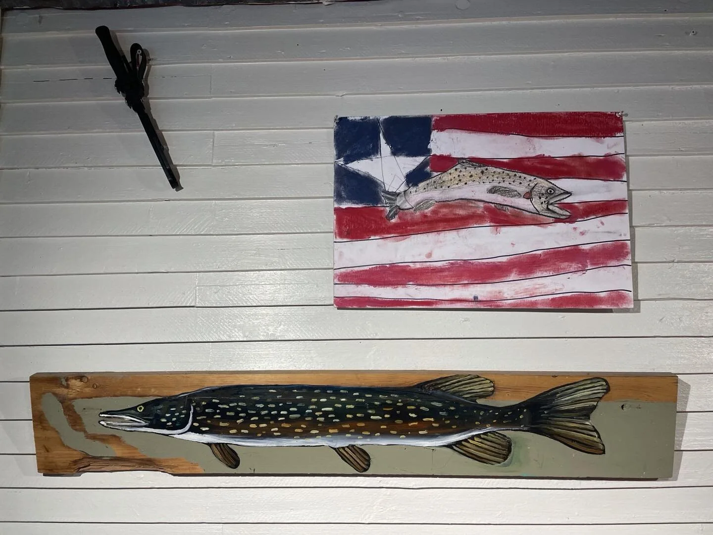 Fishing on the fourth, what could be better? Artwork by Corbin Burnett and yours truly