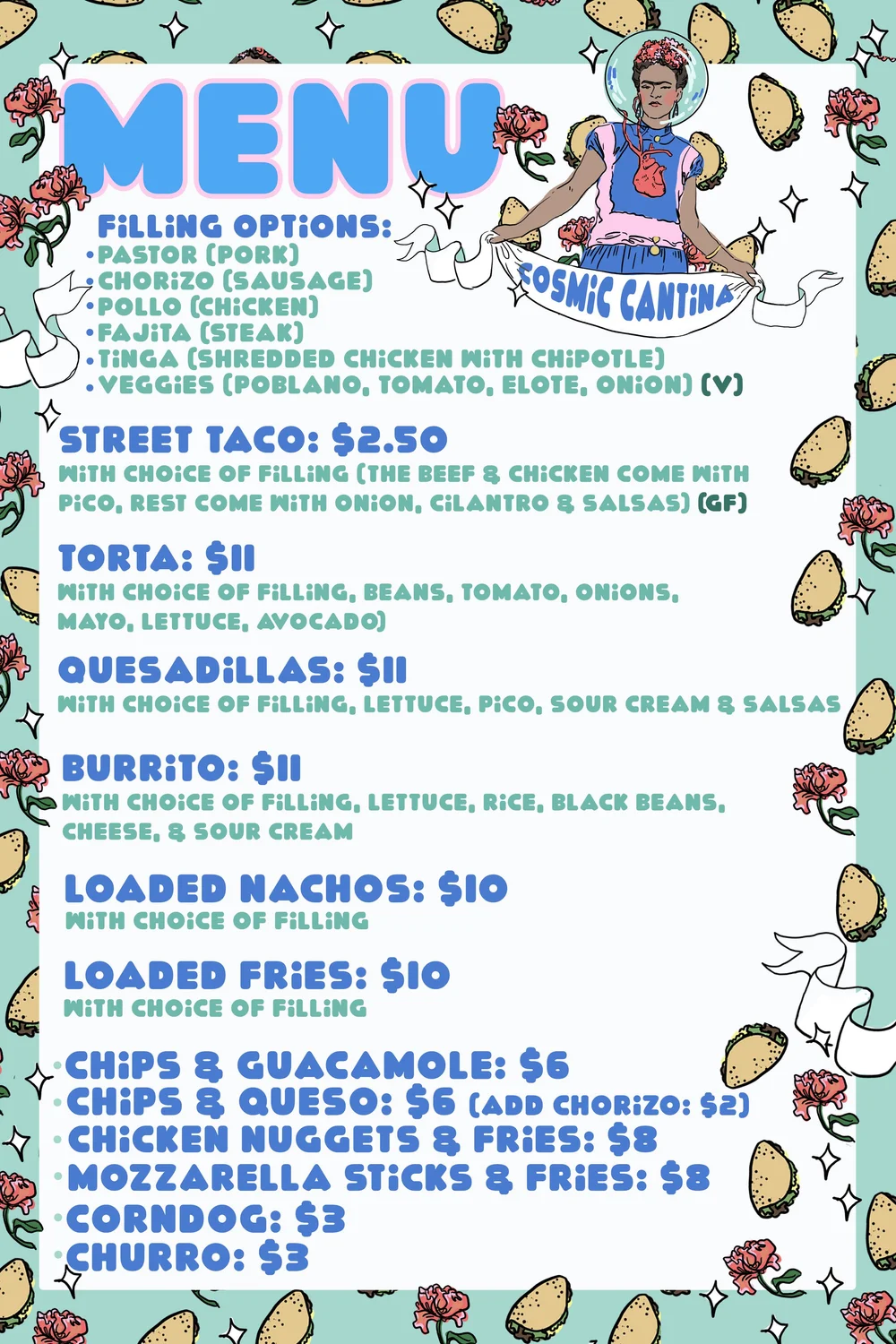 Celestial Beerworks Restaurant & Beer | Cosmic Cantina Menu — CELESTIAL ...
