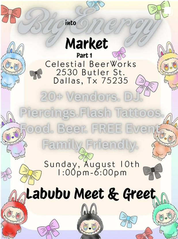 Pop Up Market & Labubu Meet n Greet