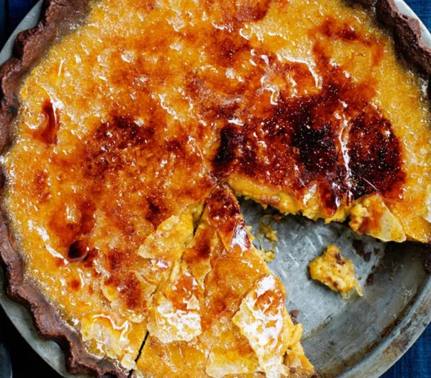 Bruleed Maple Pumpkin Pie