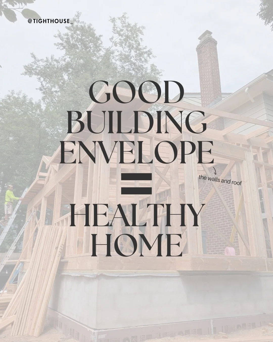 Your building envelope is the barrier between inside and outside.

It's where your walls and roof protect your home from the elements.
But it's not just about keeping rain out.

Your envelope needs to control bulk water, vapor, air movement, and heat