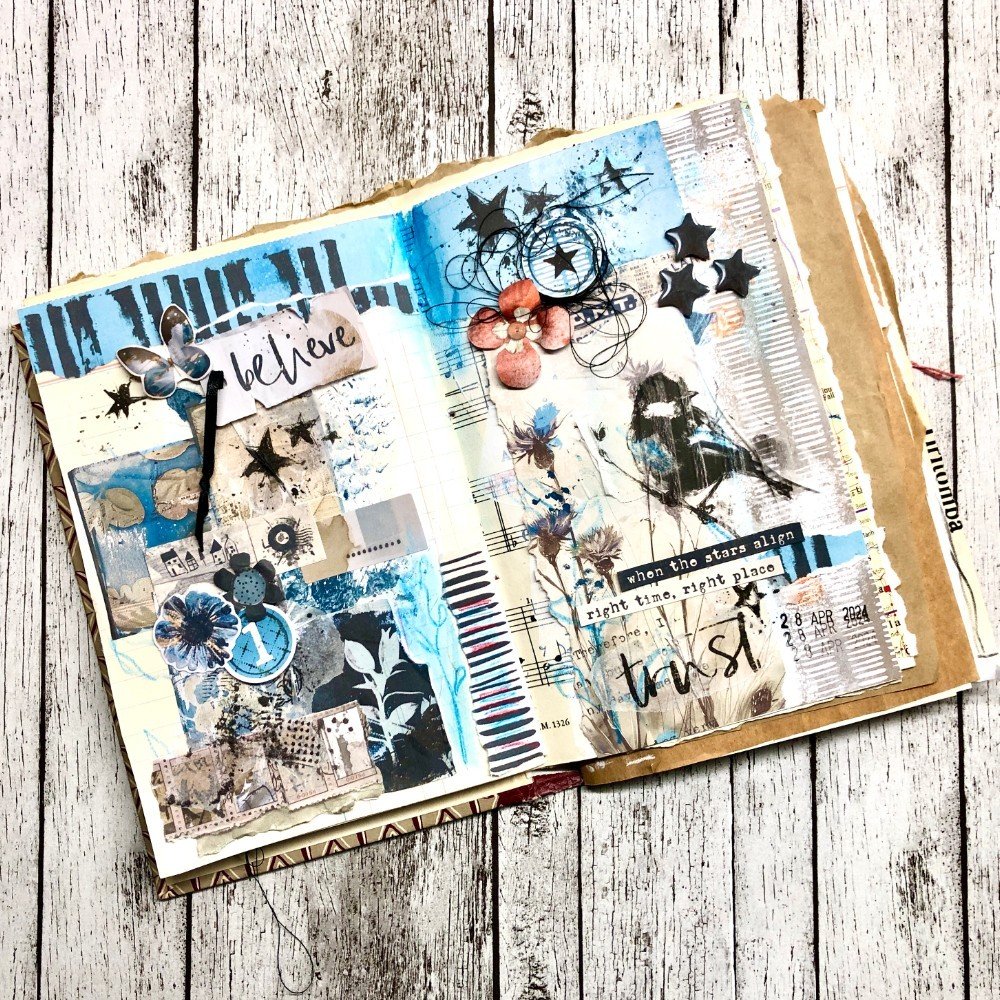 'Made For This' is fun for hybrid crafting too. The talented @sofie_73 has used my new Digital Art Kit Collaboration to make print sheets for crafting in her Junk Journal 🫶🏻⁠
⁠
Enjoy a 40% discount as part of our HUGE NSD Storewide Sale!! ⁠
⁠
+ Sav