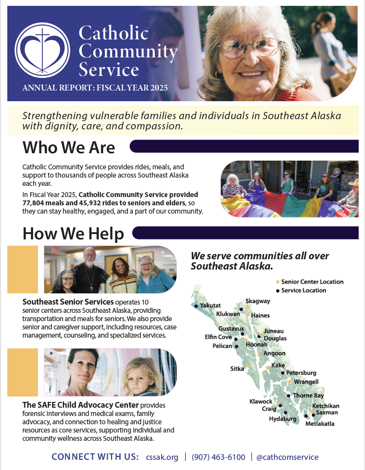 graphic design for annual report, Alaska