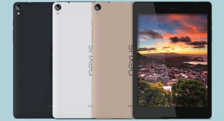  Nexus 9 colors: Indigo Black, Lunar White and Sand 