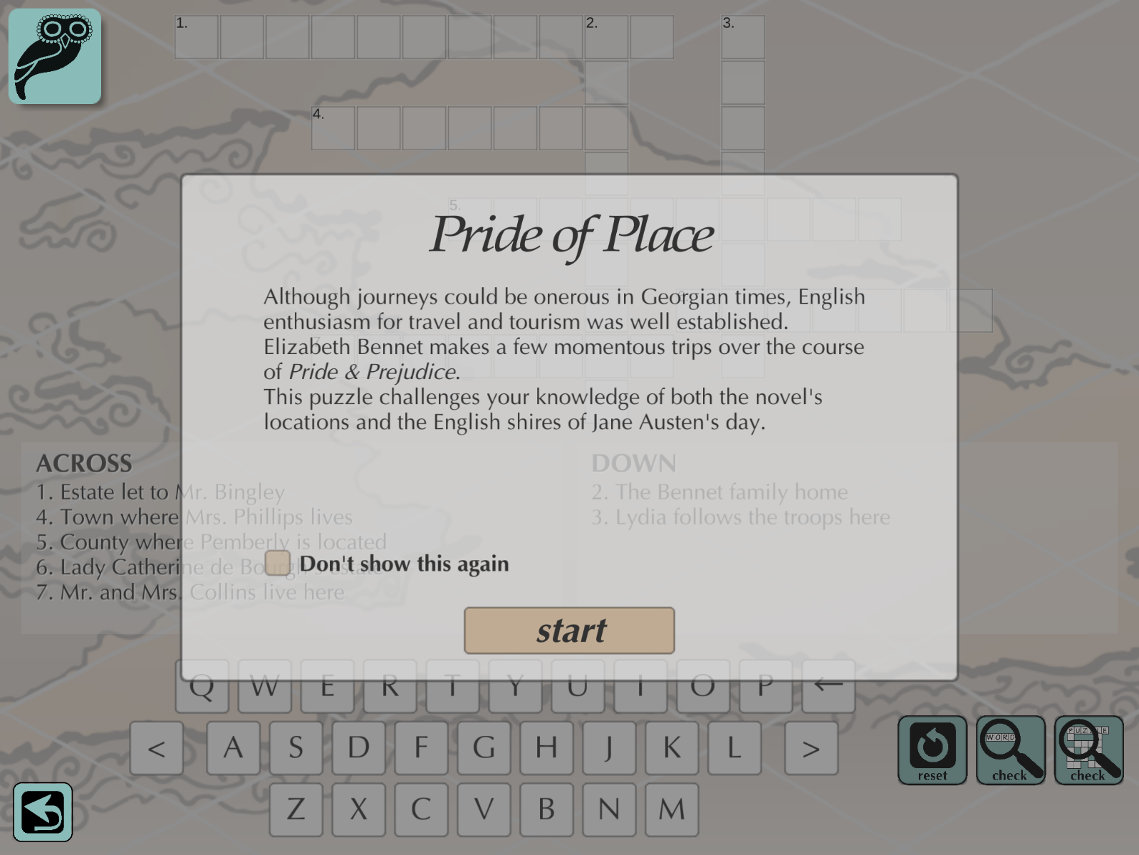 Activity Invitation - Crossword