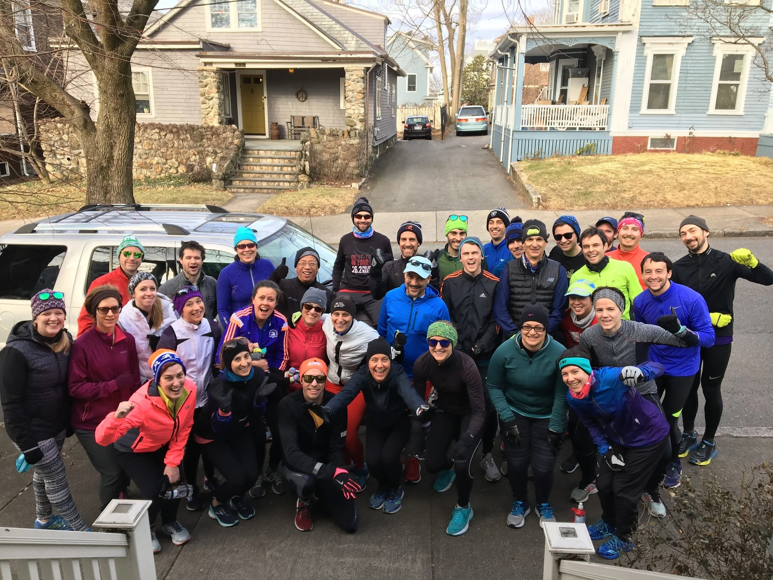 Thanks to Bradley Harris for hosting a huge crew for a January 2019 long run!