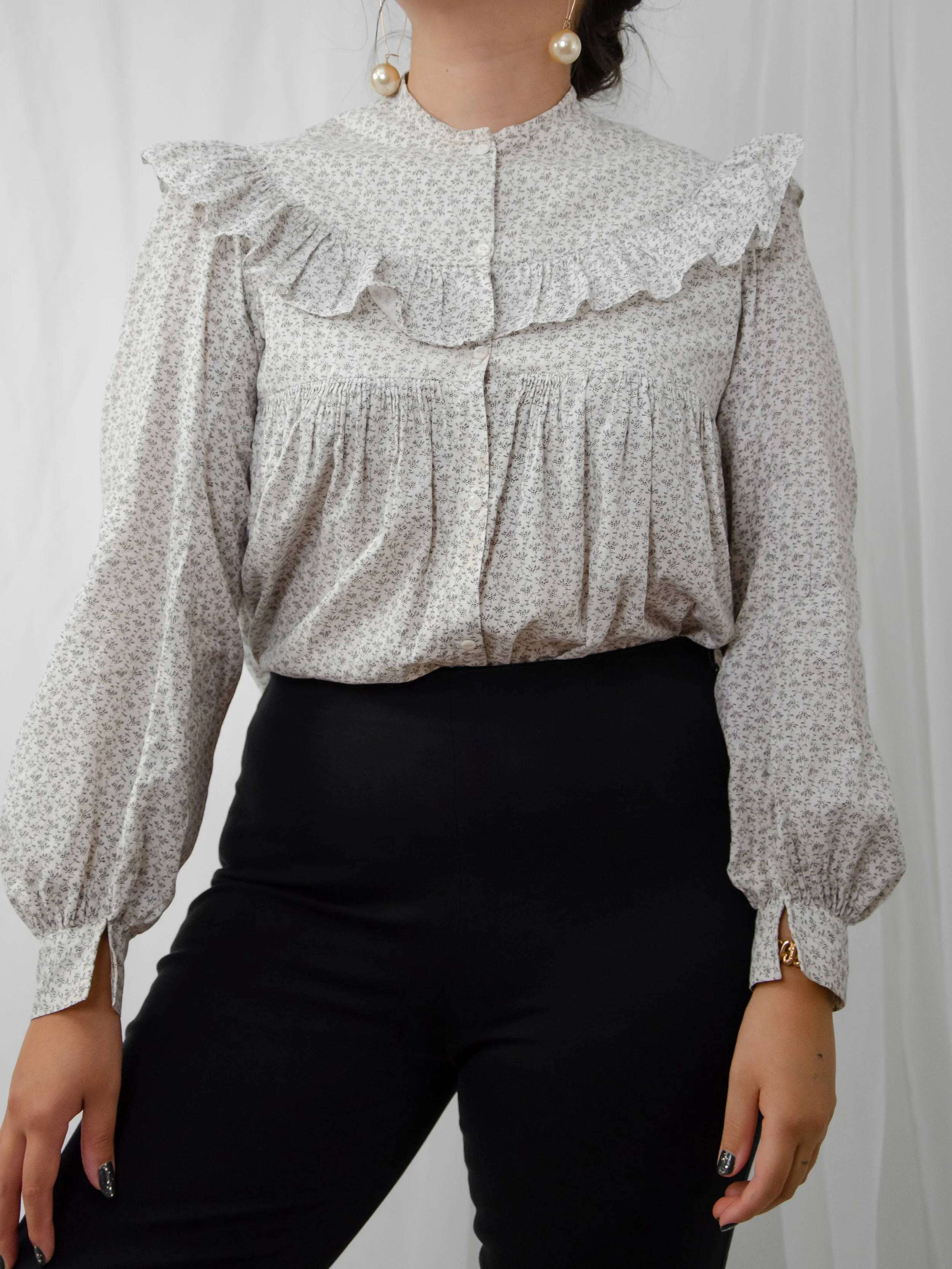 Victorian Calico Prairie Top (S/M)