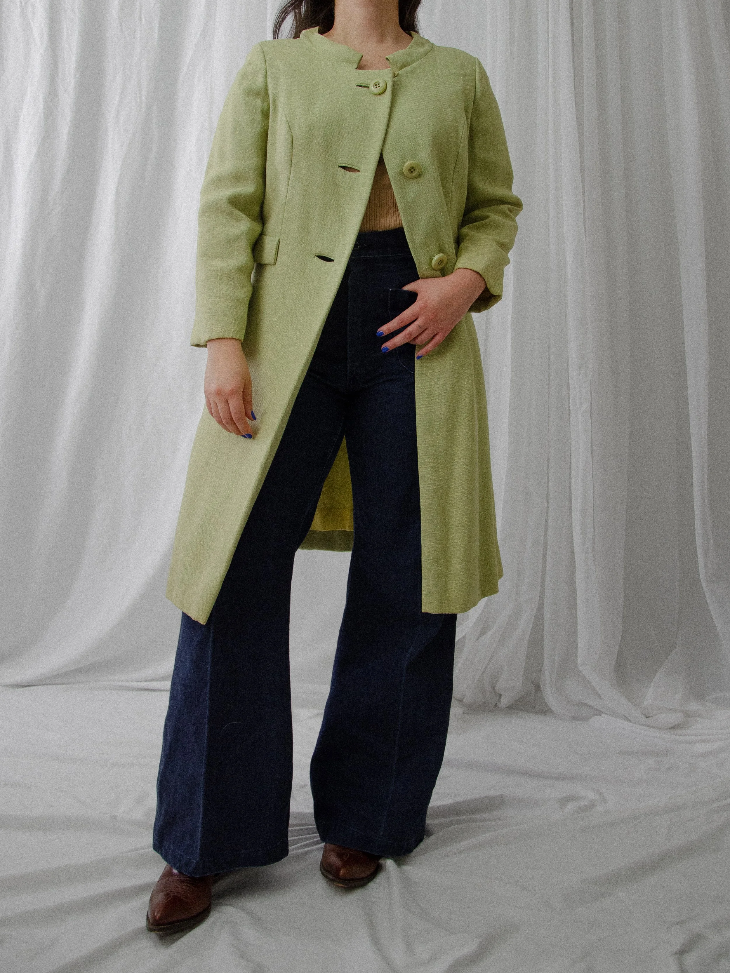 50s Linen Coat (S/PM)