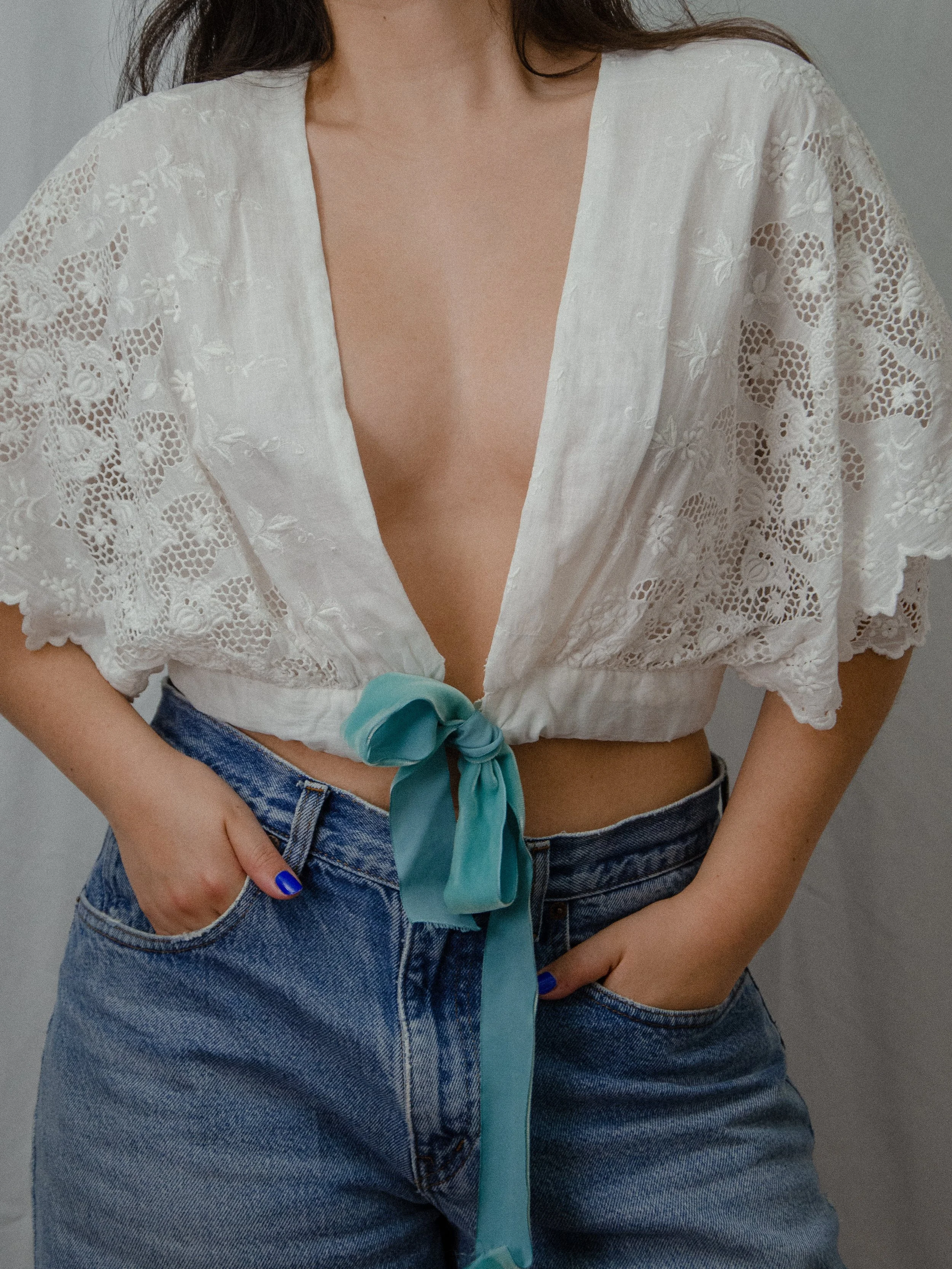 Antique Wrap Blouse (M/L)